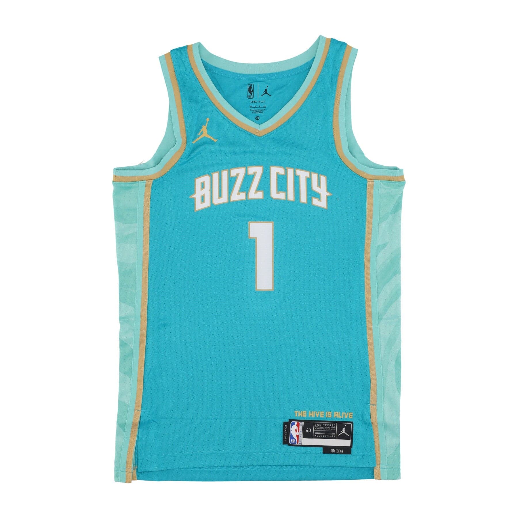 JORDAN NBA Canotta Basket Uomo Nba City Edition 2023/24 Swingman Jersey No 1 Lamelo Ball Chahor Rapid Teal - 3