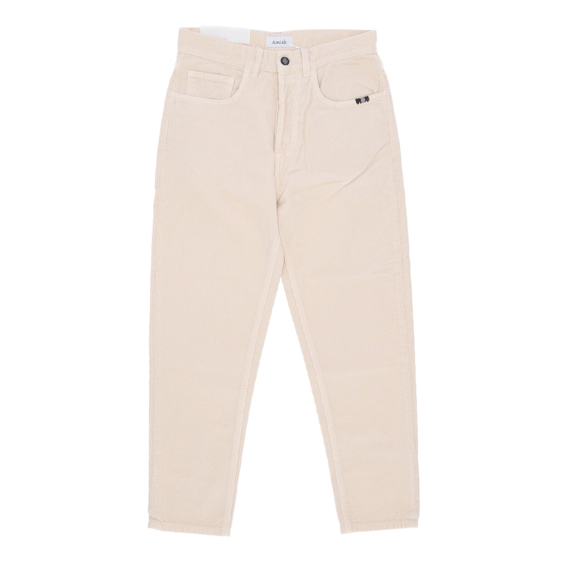 AMISH Pantalone Lungo Uomo Jeremiah Corduroy Tinto Coconut - 3