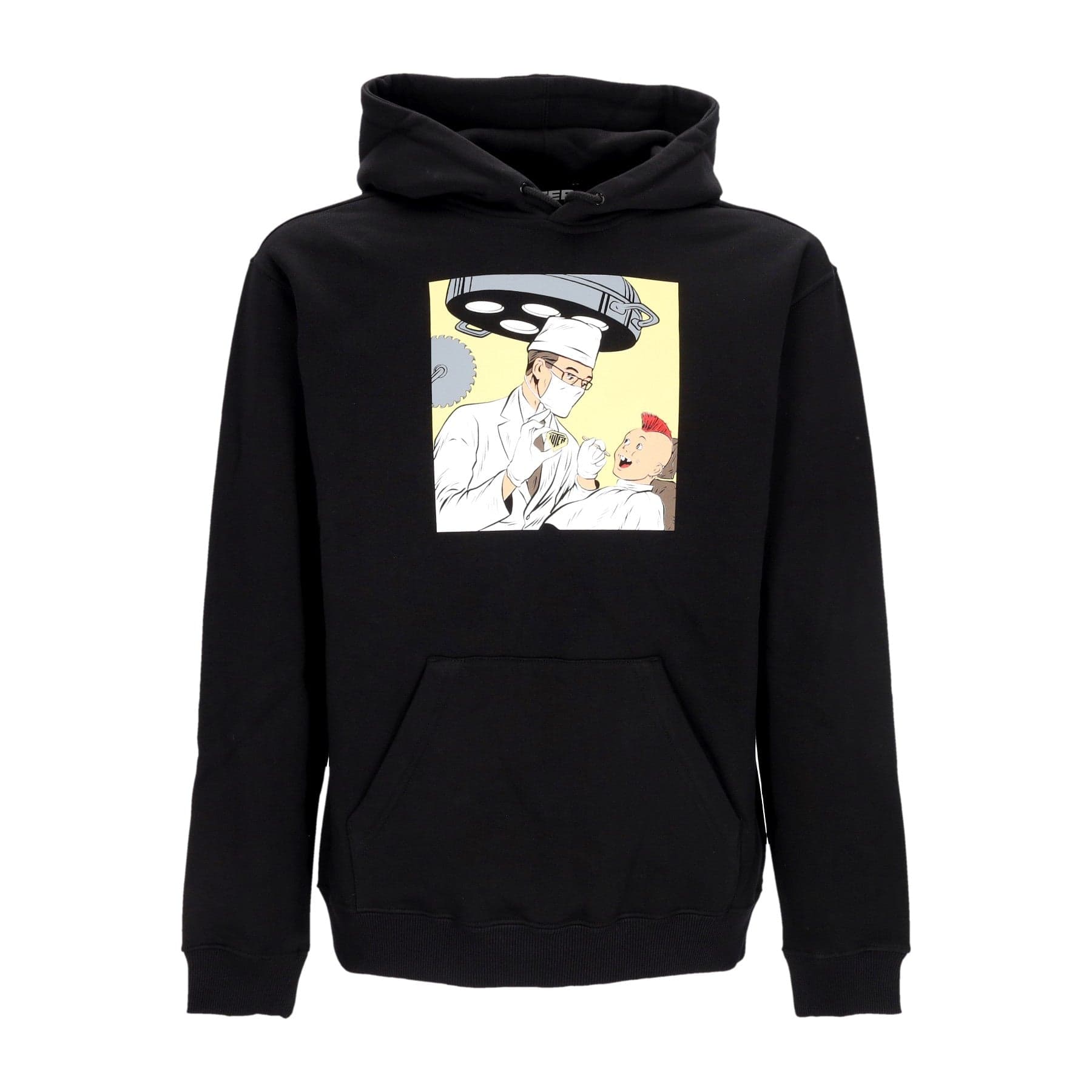 IUTER Felpa Cappuccio Uomo Doctor Hoodie Black - 3