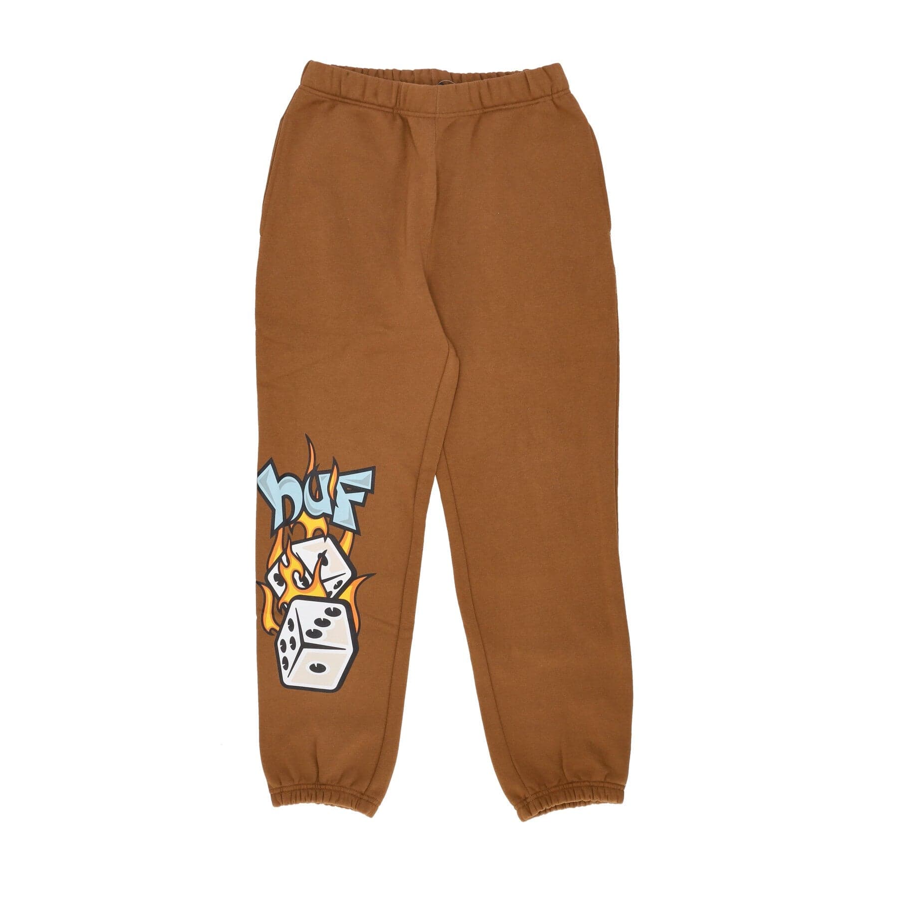 HUF Pantalone Tuta Felpato Uomo Dicey Fleece Pant Rubber - 3