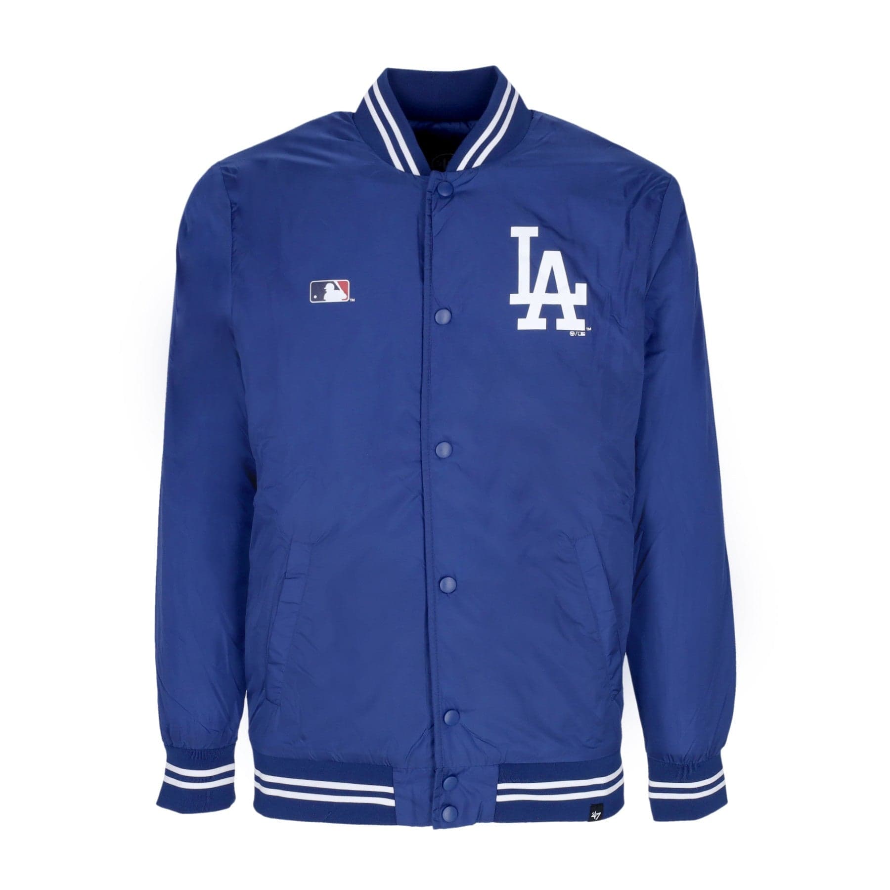 47 BRAND Giubbotto Bomber Uomo Mlb Drift Track Jacket Losdod Royal Blue - 5