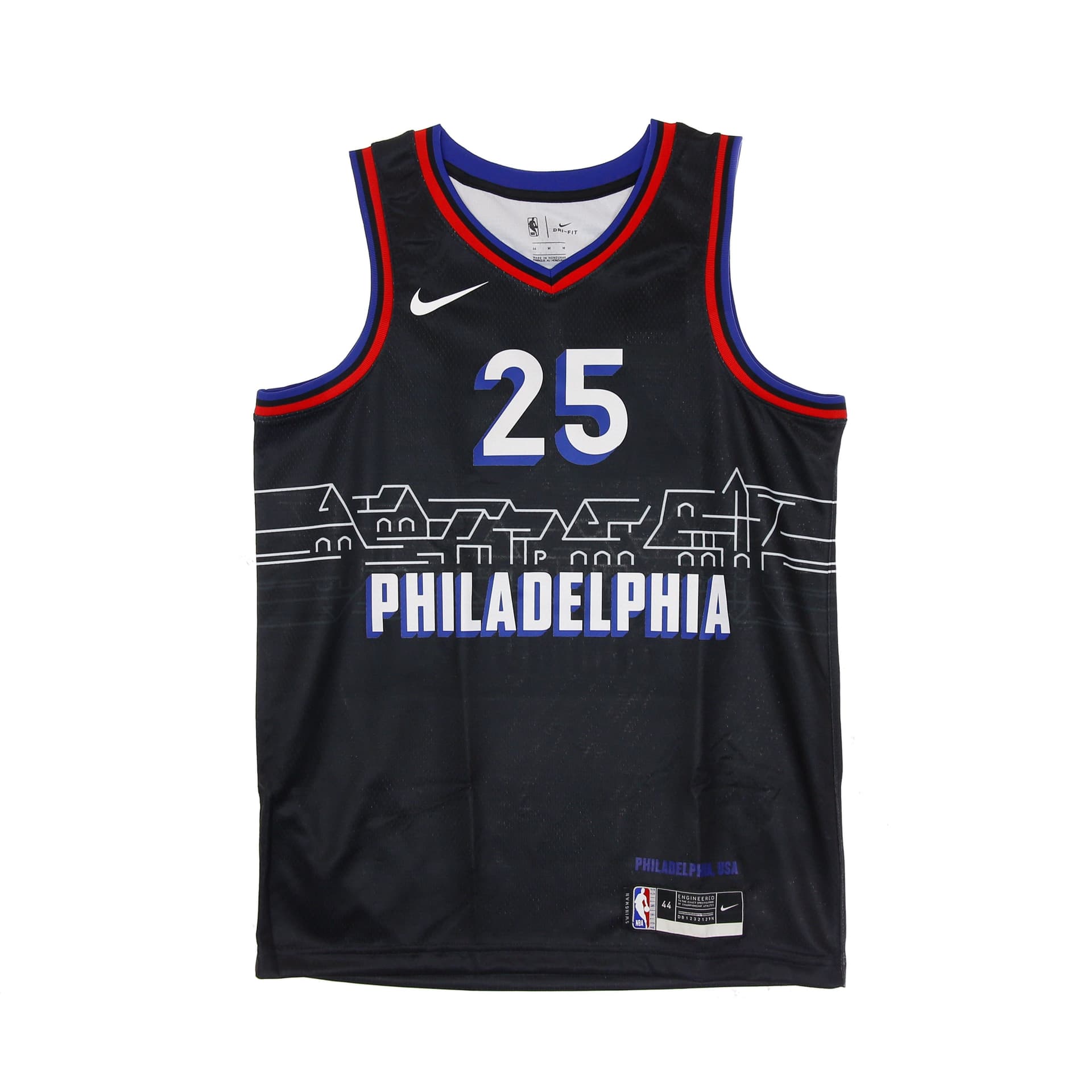 NIKE NBA Canotta Basket Uomo Nba Swingman Jersey City Edition 2020 No 25 Ben Simmons Phi76e Black - 4