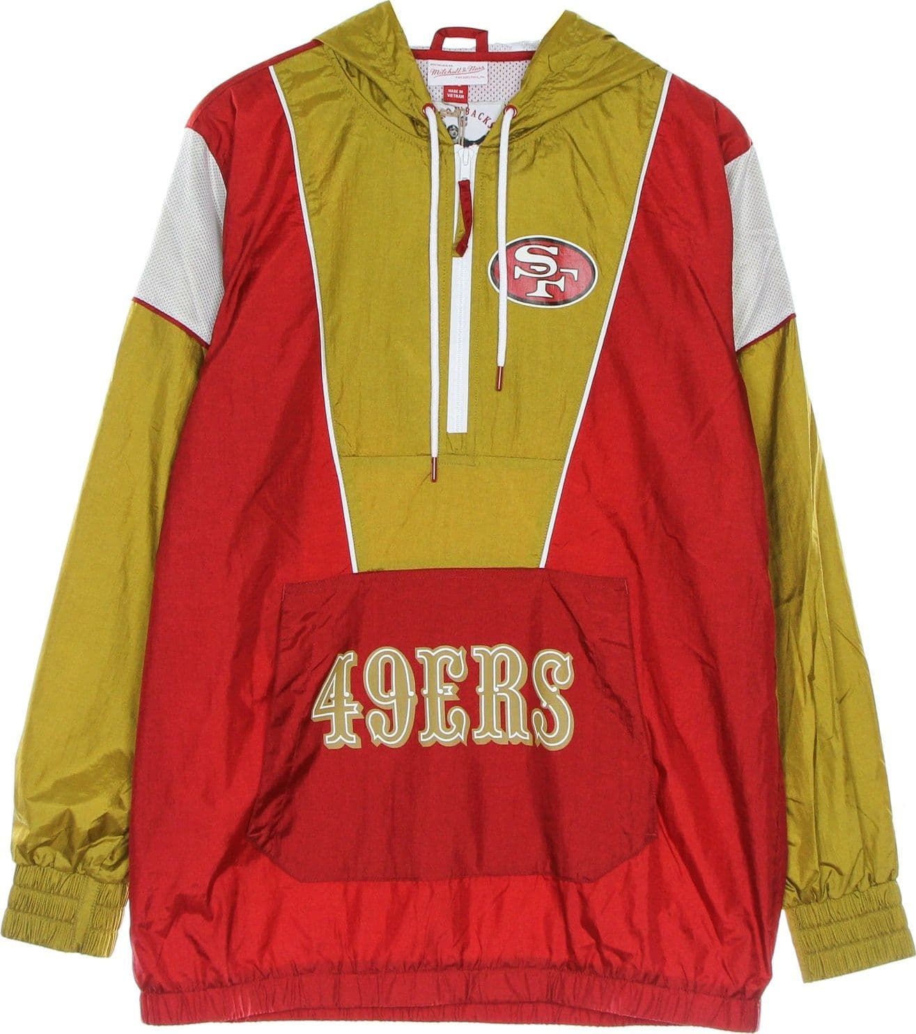 MITCHELL &amp; NESS Giacca a Vento Infilabile Uomo Nfl Highlight Reel Windbreaker Saf49e Scarlet – Mitchell & Ness – rosso
