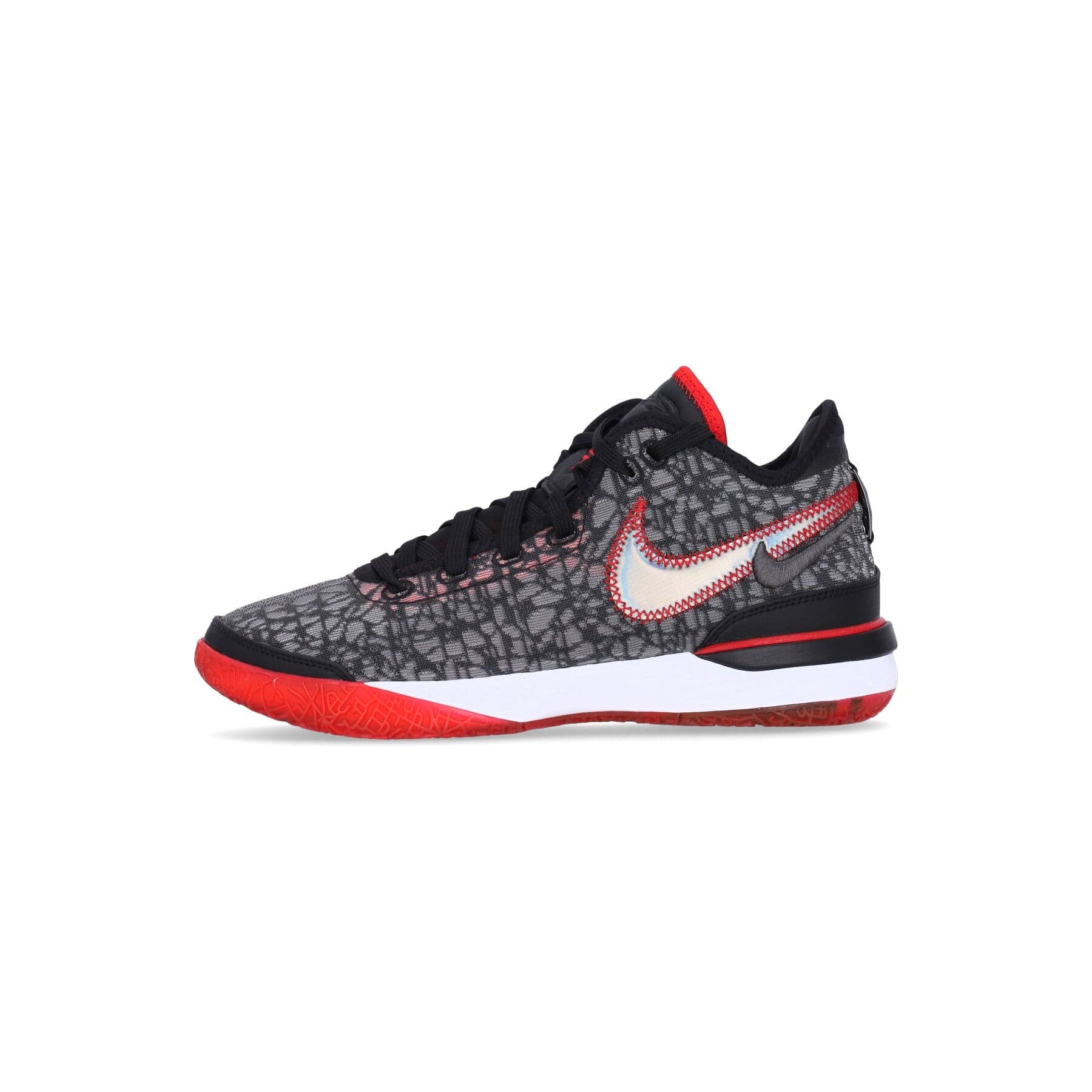 NIKE NBA Scarpa Basket Uomo Zoom Lebron Nxxt Gen Black/white/black/university Red - 7