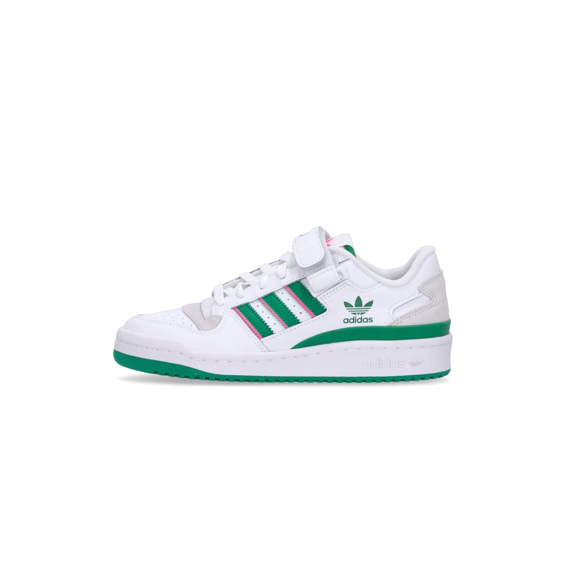 Adidas Scarpa Bassa Donna Forum Low W Cloud White/green/lucid Pink – 36 2/3 – verde