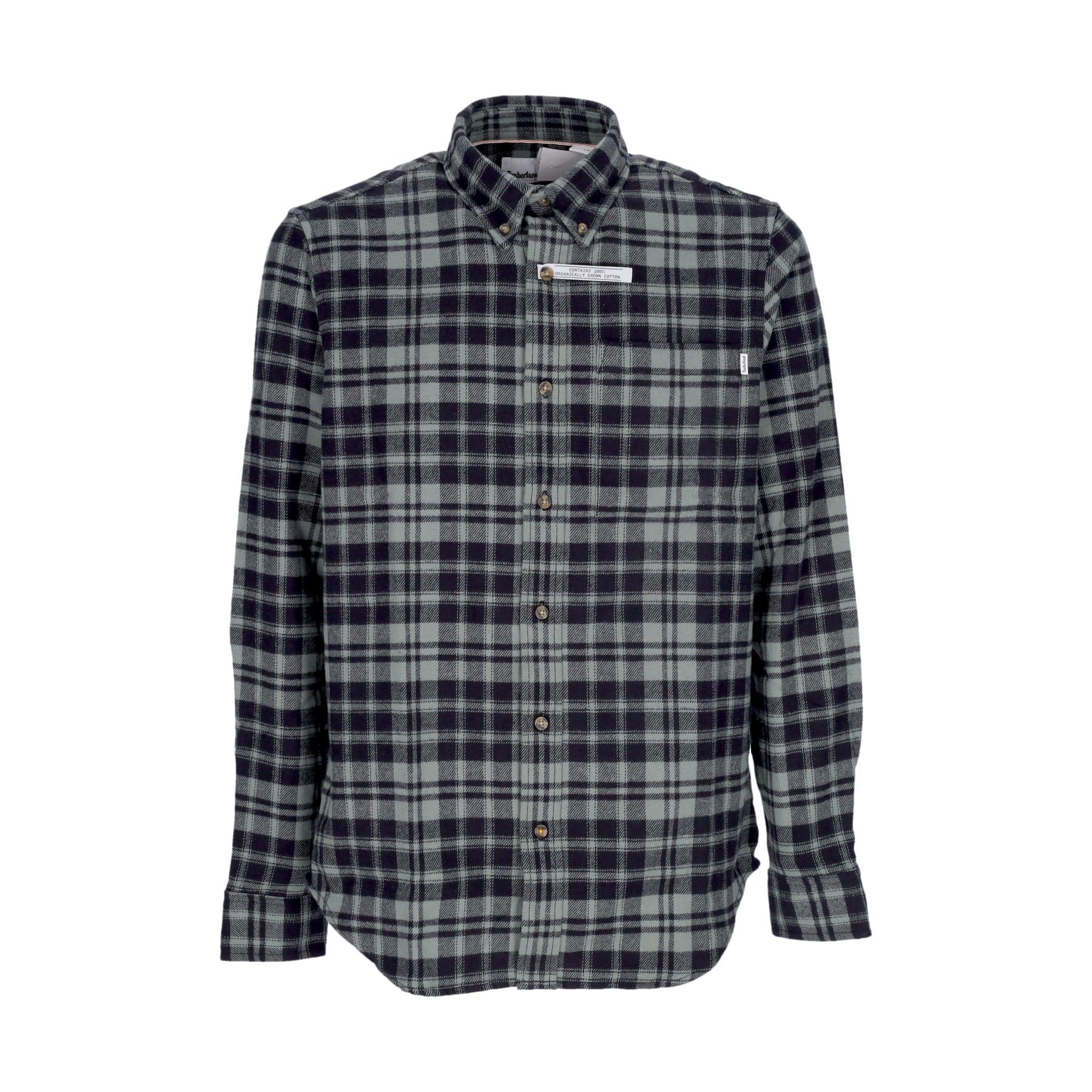 TIMBERLAND Camicia Manica Lunga Uomo Heavy Flannel L/s Check Shirt Balsam Green - 4