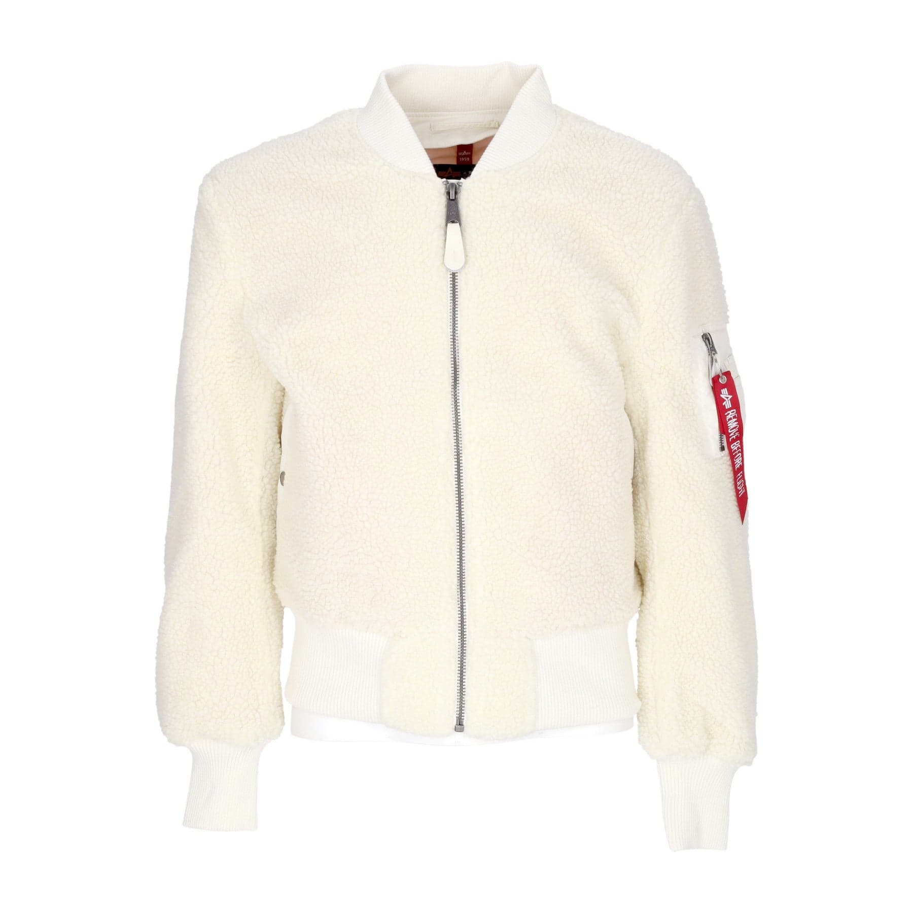 ALPHA INDUSTRIES Orsetto Uomo Ma-1 Teddy Off White - 7
