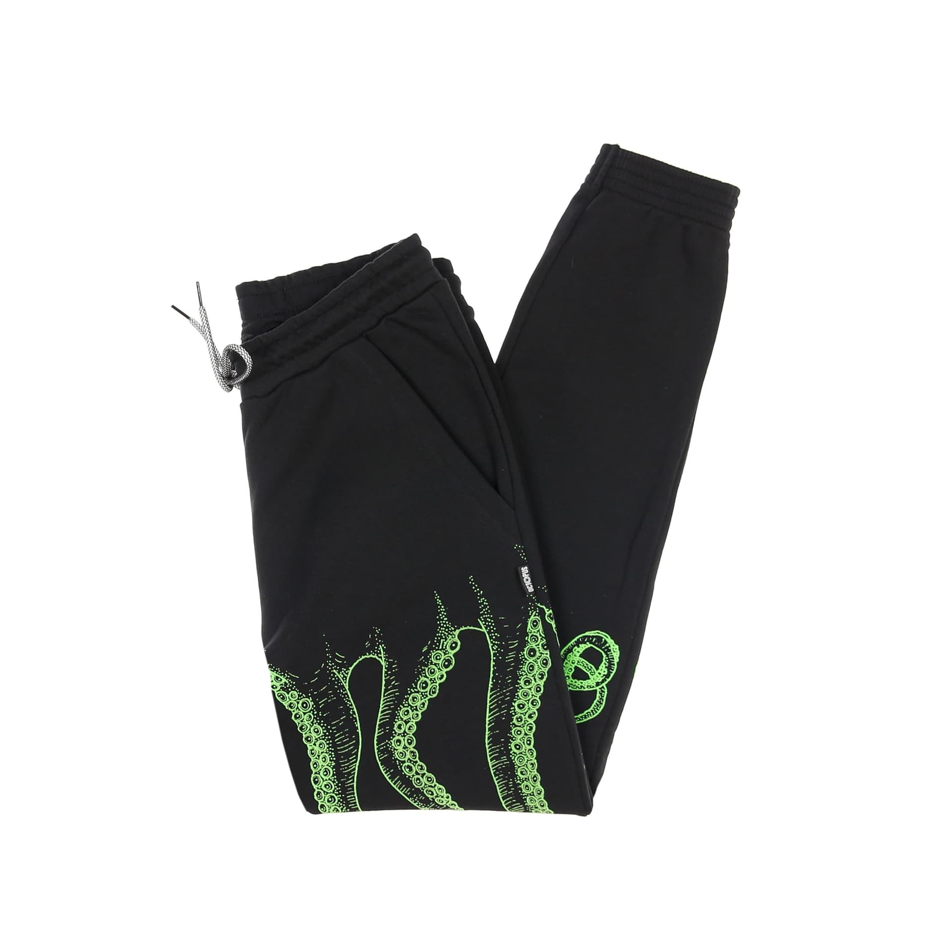 OCTOPUS Pantalone Tuta Leggero Uomo Outline Sweatpant Black - 5