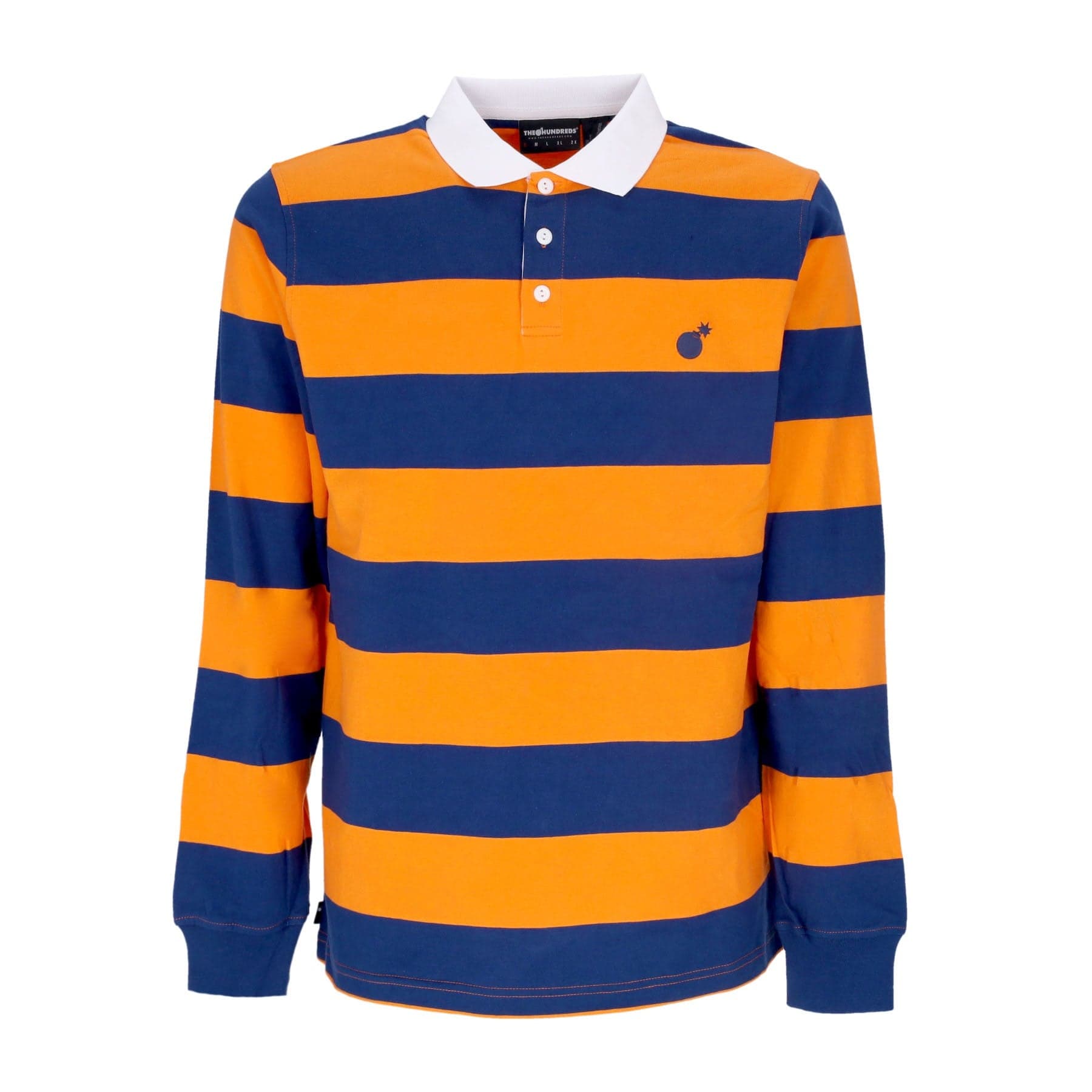 THE HUNDREDS Polo Manica Lunga Uomo Pacific L/s Rugby Navy - 4