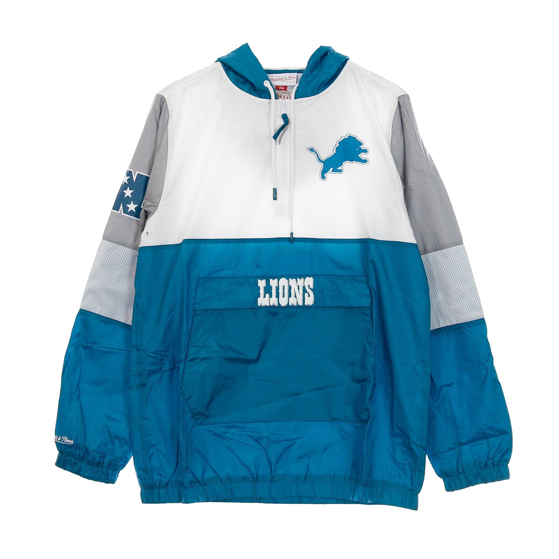 MITCHELL &amp; NESS Giacca a Vento Infilabile Uomo Nfl Surprise Win Windbreaker Detlio Original Team Colors - 6