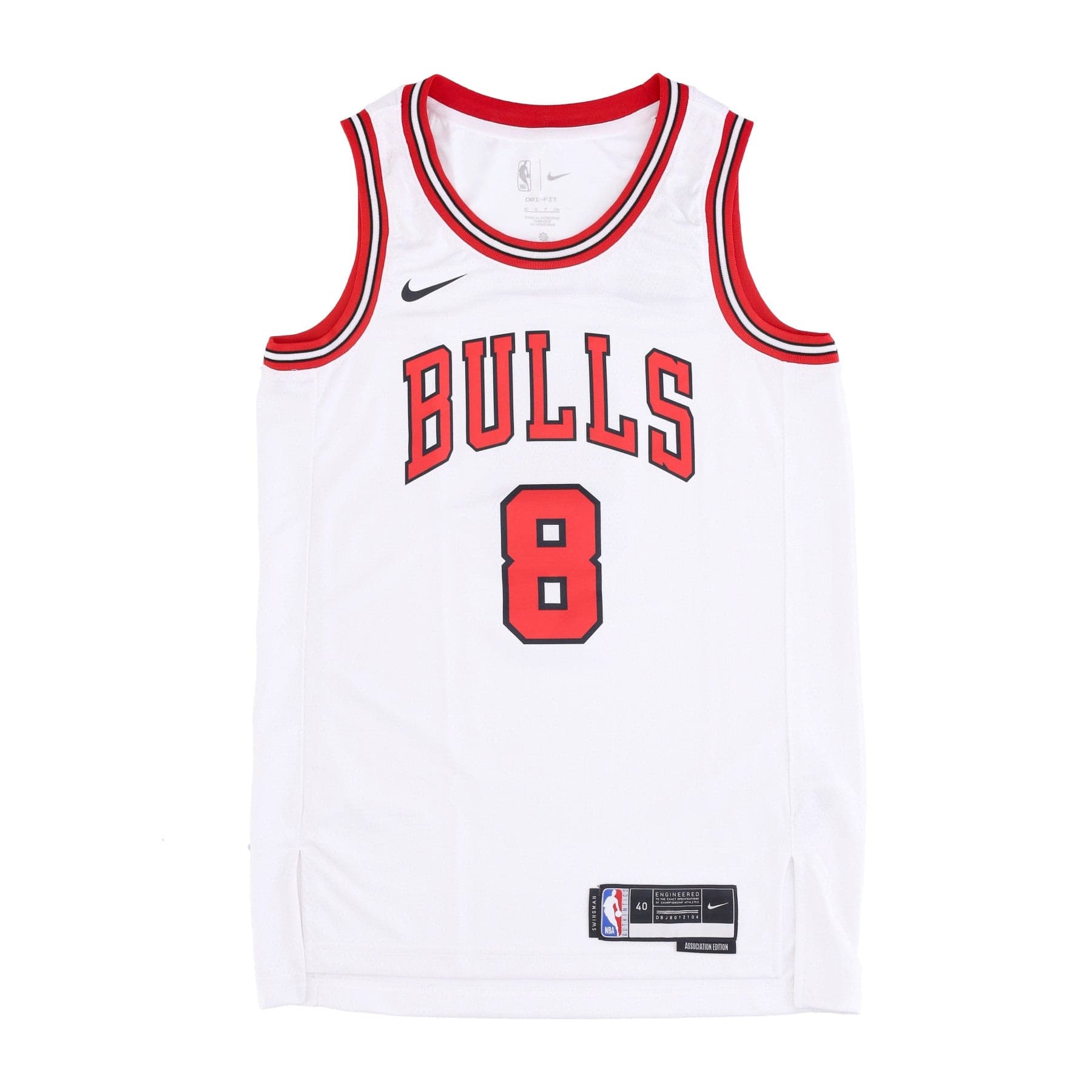 NIKE NBA Canotta Basket Uomo Nba Dri-fit Swingman Jersey Association Edition 22 No 8 Zach Lavine Chibul White - 4