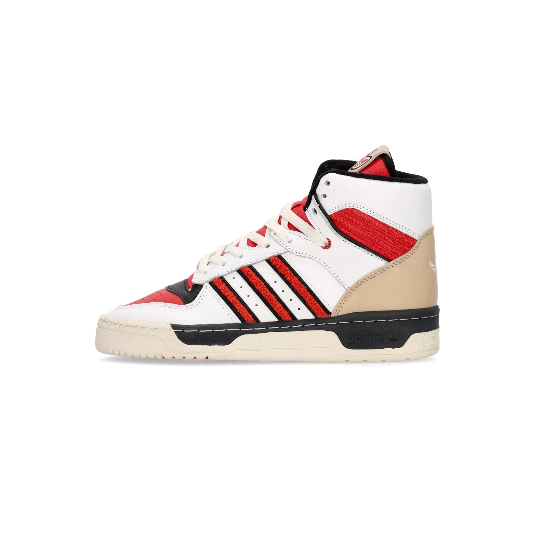 Adidas Scarpa Alta Uomo Rivalry High Cloud White/glory Red/core Black - 7