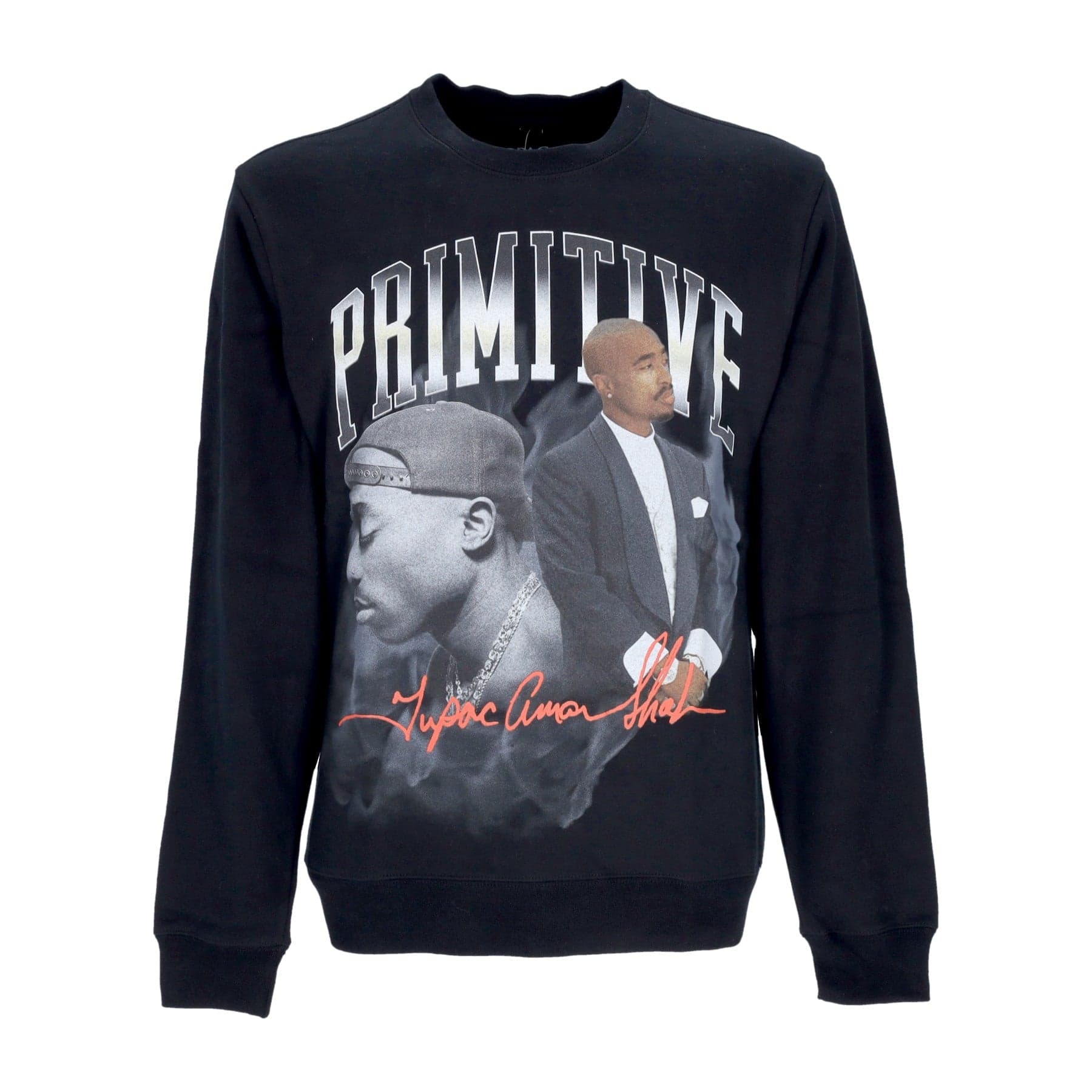 PRIMITIVE Felpa Girocollo Uomo Legend Crewneck X Tupac Black - 4