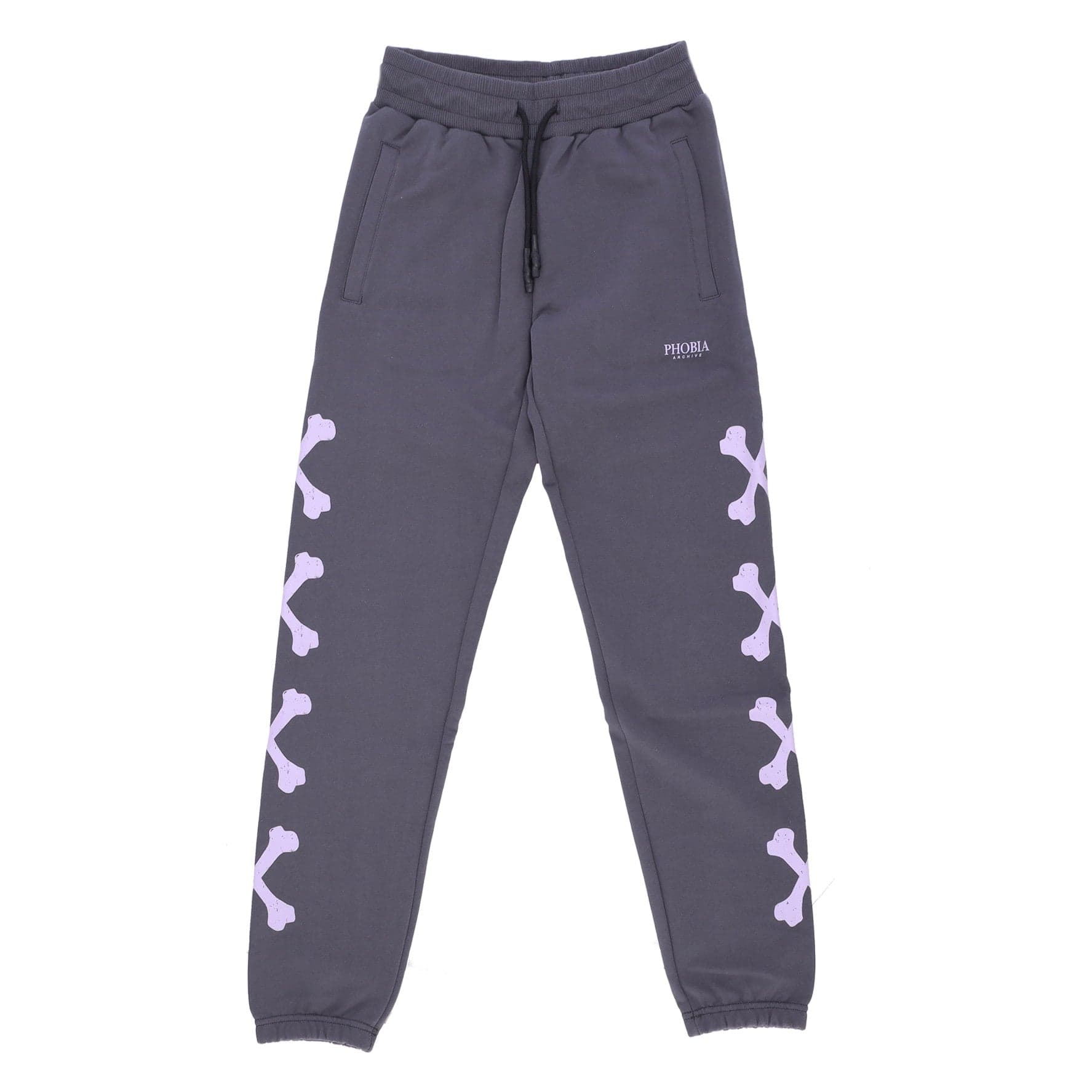 PHOBIA Pantalone Tuta Leggero Uomo Cross Bones Pants Grey/lilac - 4