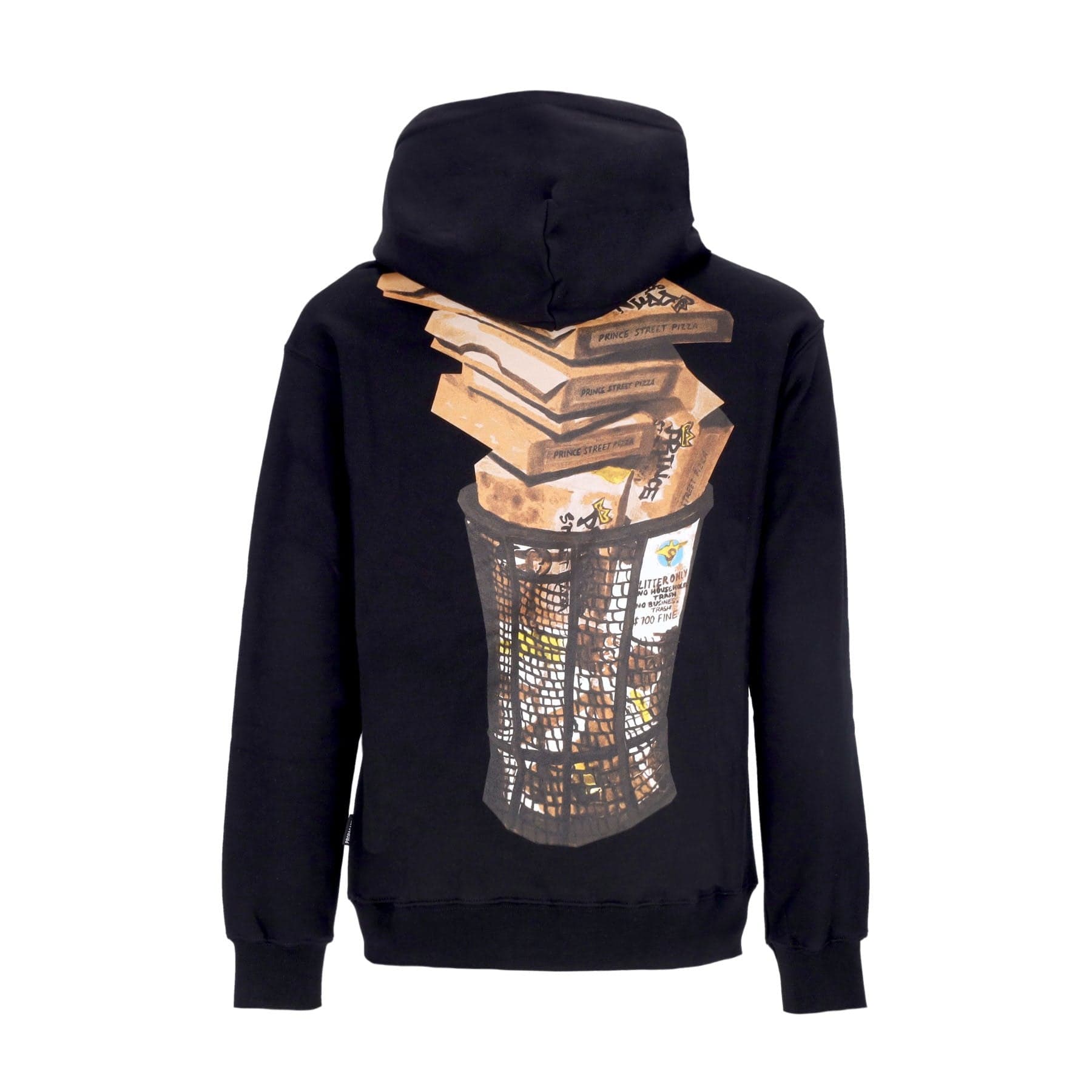 PROPAGANDA Felpa Cappuccio Uomo Prince Hoodie Black - 3