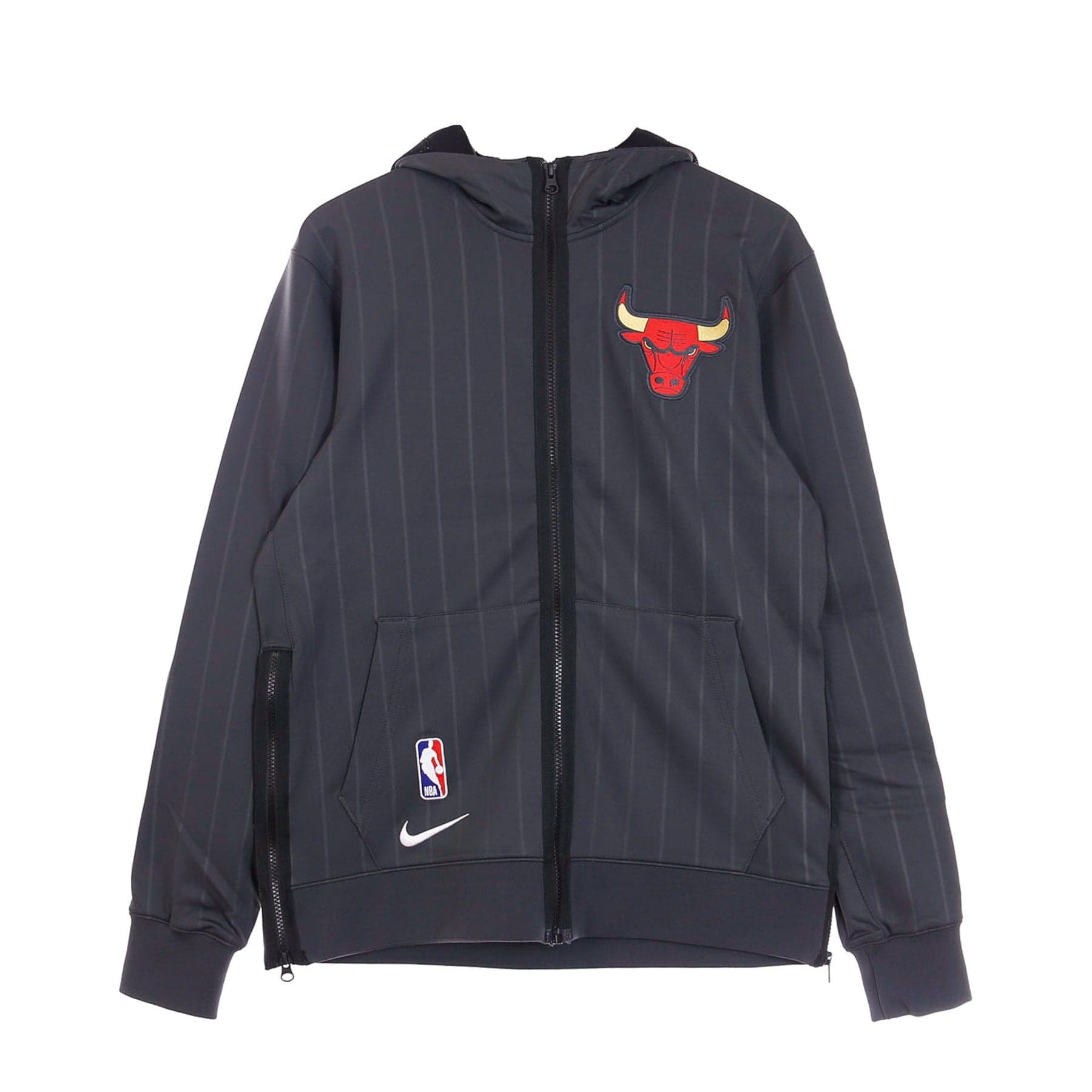 NIKE NBA Felpa Leggera Cappuccio Zip Uomo Nba Therma Flex Showtime City Edition Chibul Anthracite/black/white - 6