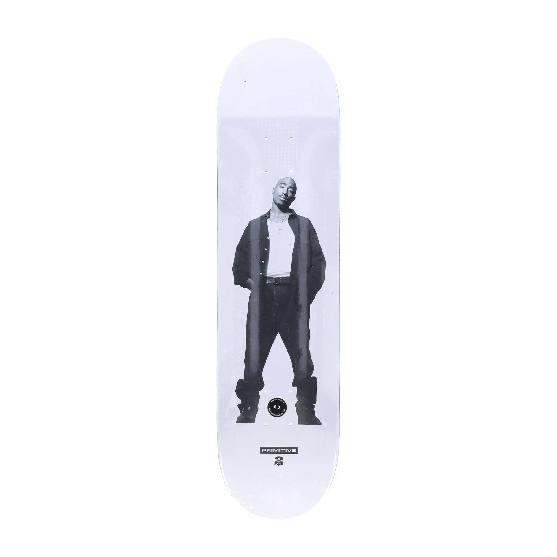 PRIMITIVE Skateboard Tavola Uomo Posted Deck X 2pac White - 3