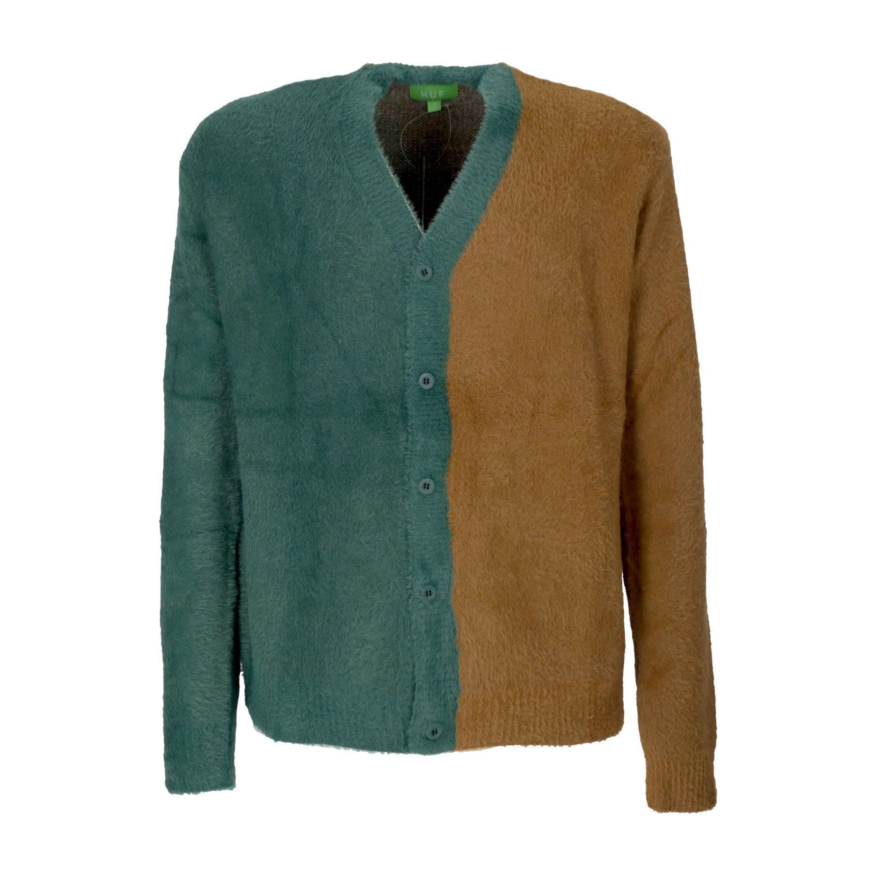 HUF Cardigan Uomo Feels Good Cardigan Brown – giacca