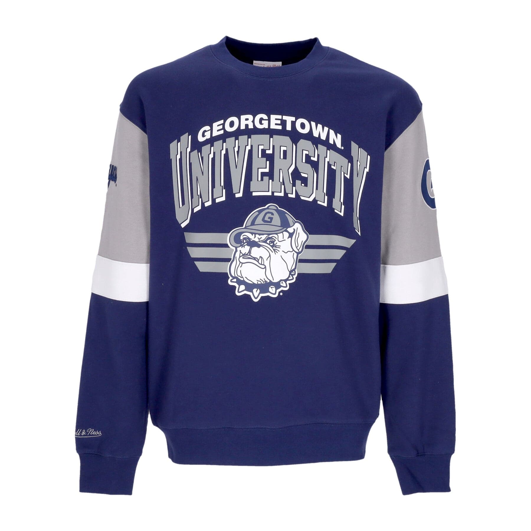 MITCHELL &amp; NESS Felpa Girocollo Uomo Ncaa All Over Crew 3.0 Geohoy Original Team Colors - 5