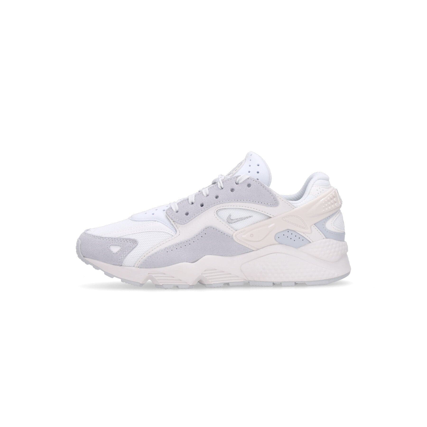 Nike Scarpa Bassa Uomo Air Huarache Runner Summit White/metallic Silver/white - 7