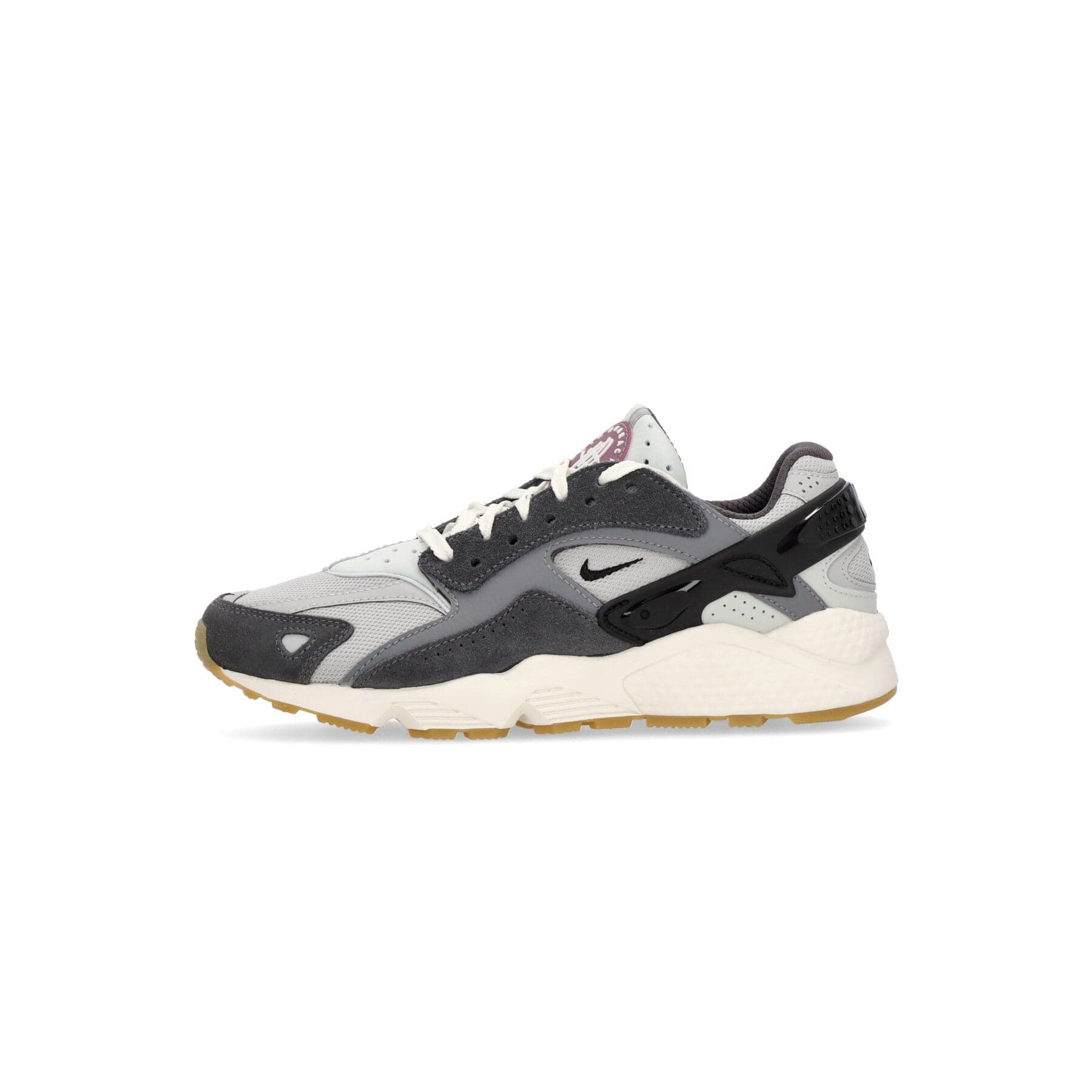 Nike Scarpa Bassa Uomo Air Huarache Runner Lt Smoke Grey/black/light Silver - 7