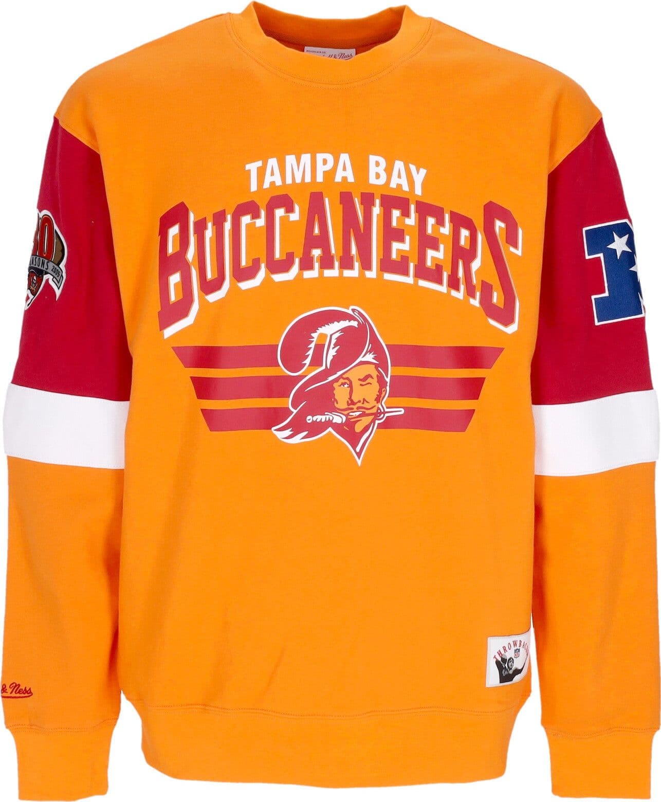 MITCHELL &amp; NESS Felpa Girocollo Uomo Nfl All Over Crew 3.0 Tambuc Original Team Colors – Mitchell & Ness – giacca