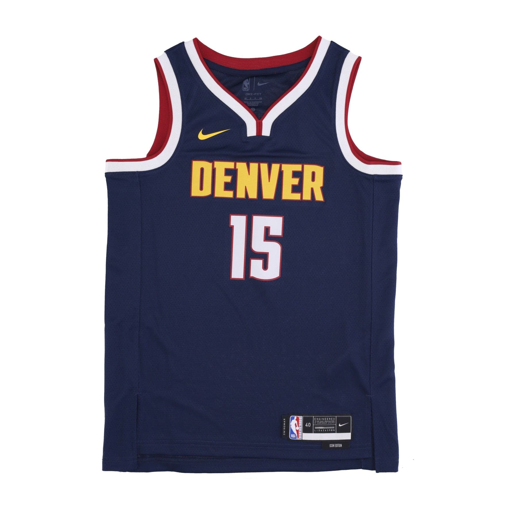 NIKE NBA Canotta Basket Uomo Nba Dri-fit Swingman Jersey Icon Edition 2022/23 No 15 Nikola Jokic Dennig College Navy - 5