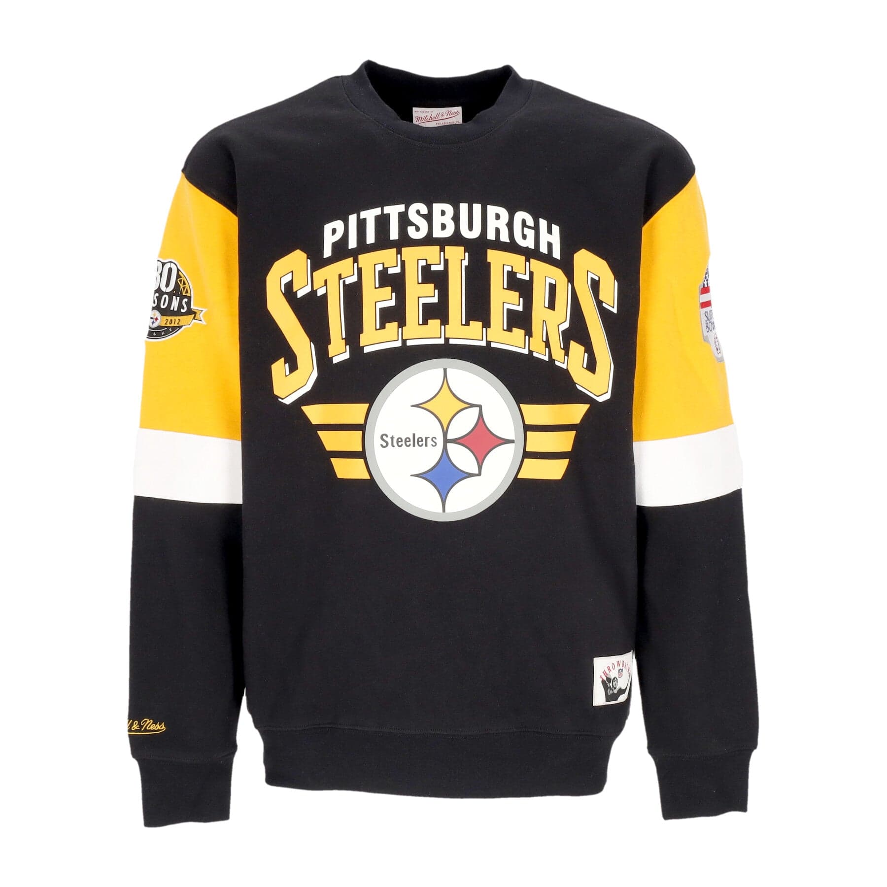 MITCHELL &amp; NESS Felpa Girocollo Uomo Nfl All Over Crew 3.0 Pitste Original Team Colors - 5
