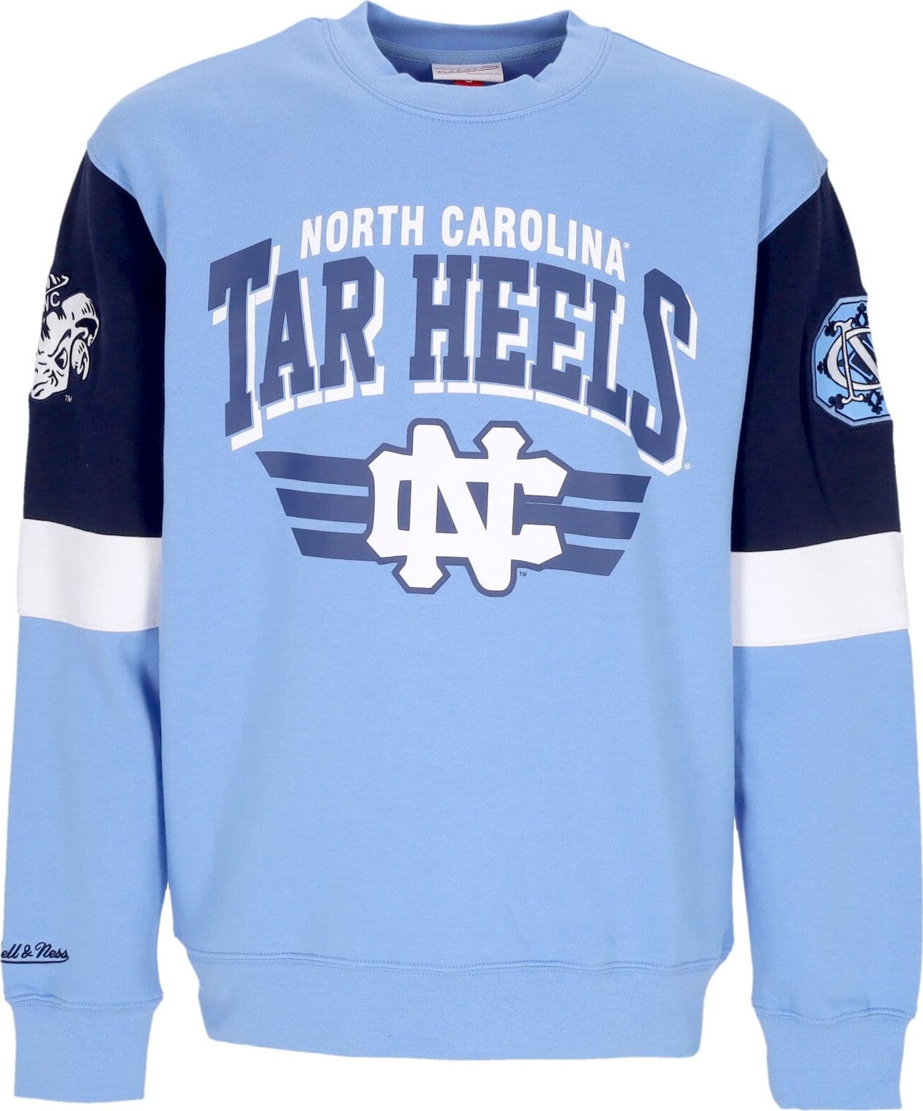 MITCHELL &amp; NESS Felpa Girocollo Uomo Ncaa All Over Crew 3.0 Unchee Original Team Colors – XL – Mitchell & Ness
