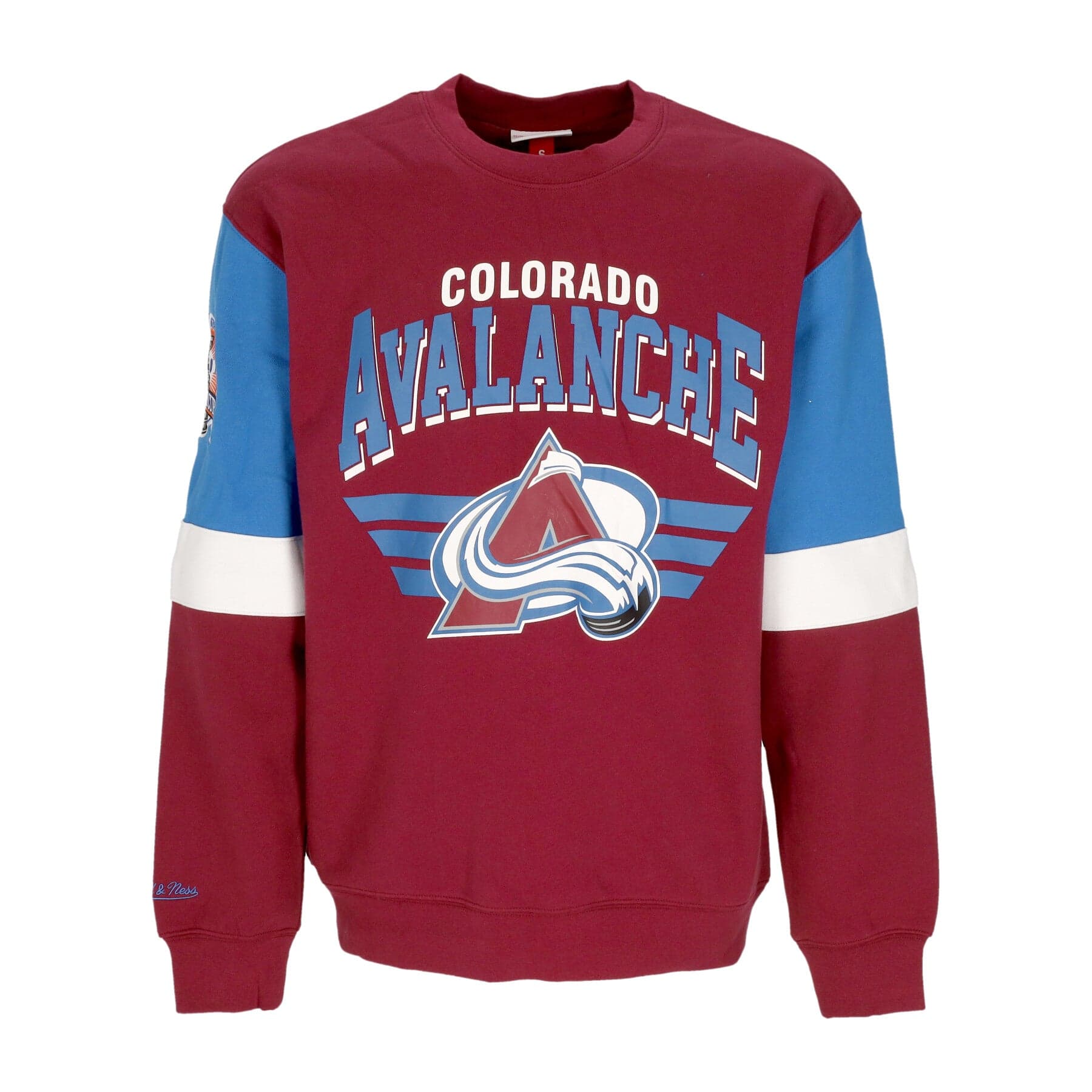 MITCHELL &amp; NESS Felpa Girocollo Uomo Nhl All Over Crew 3.0 Colava Original Team Colors - 4