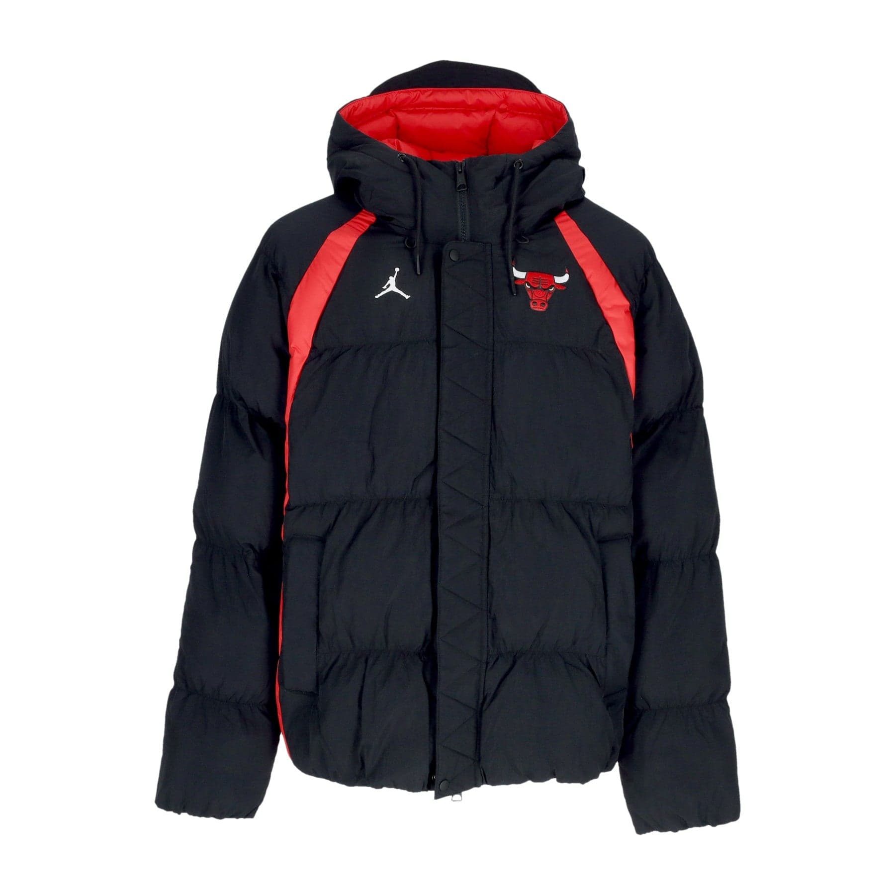 JORDAN NBA Piumino Uomo Nba Courtside Statement Edition Full-zip Jacket Chibul Black/university Red - 5