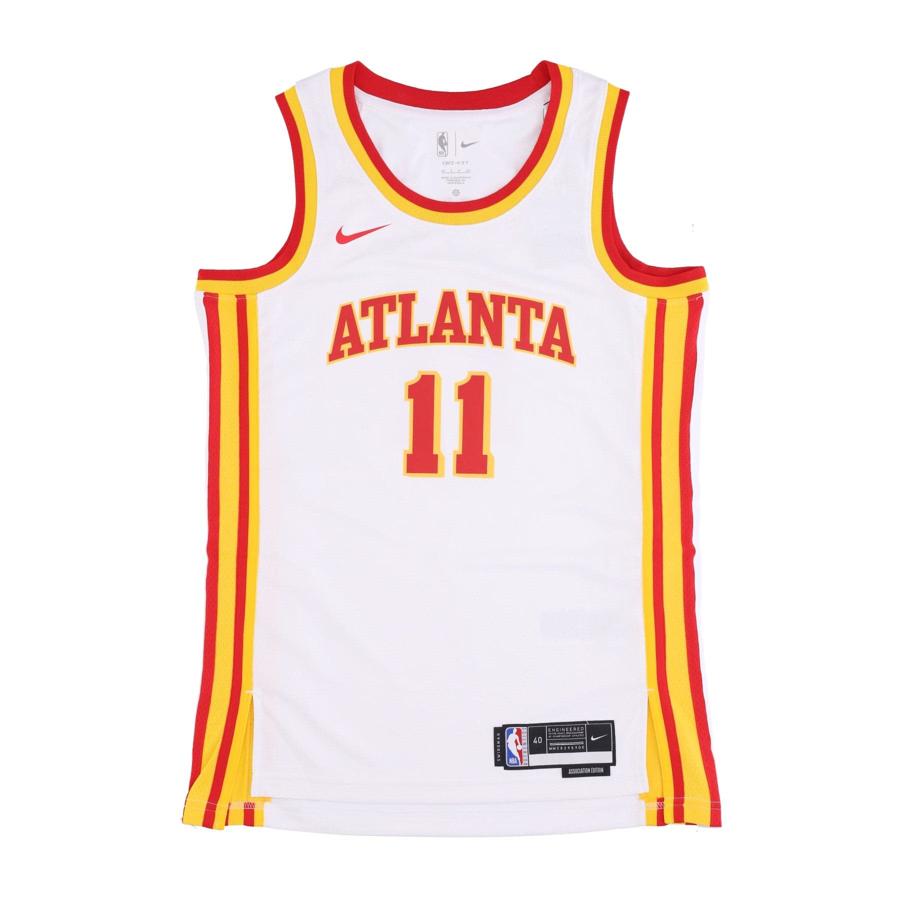 NIKE NBA Canotta Basket Uomo Nba Dri-fit Swingman Jersey Association Edition 2022/23 No 11 Trae Young Atlhaw White - 5