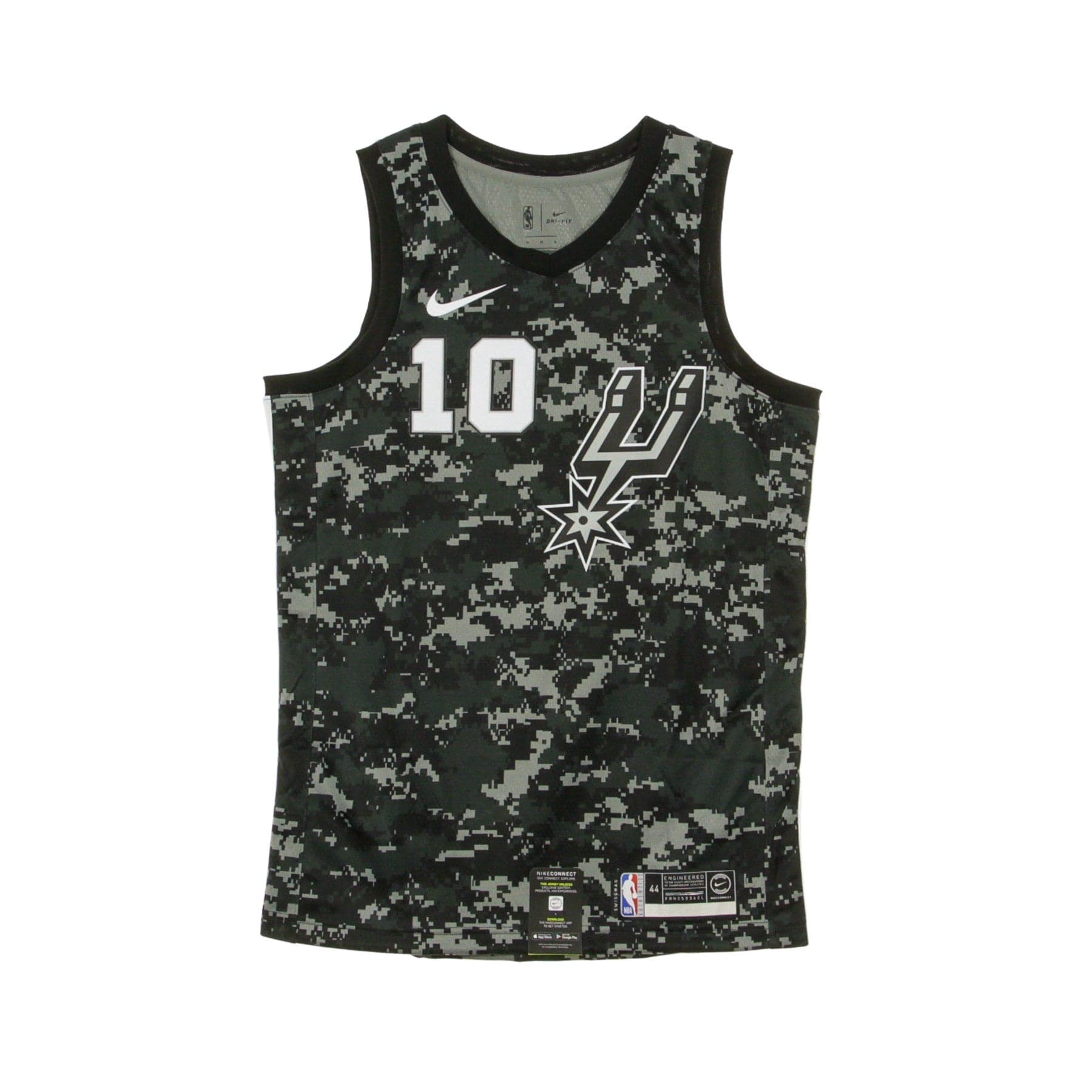 NIKE NBA Canotta Basket Uomo Nba Swingman Jersey City Edition No 10 Demar Derozan Sanspu Black - 6