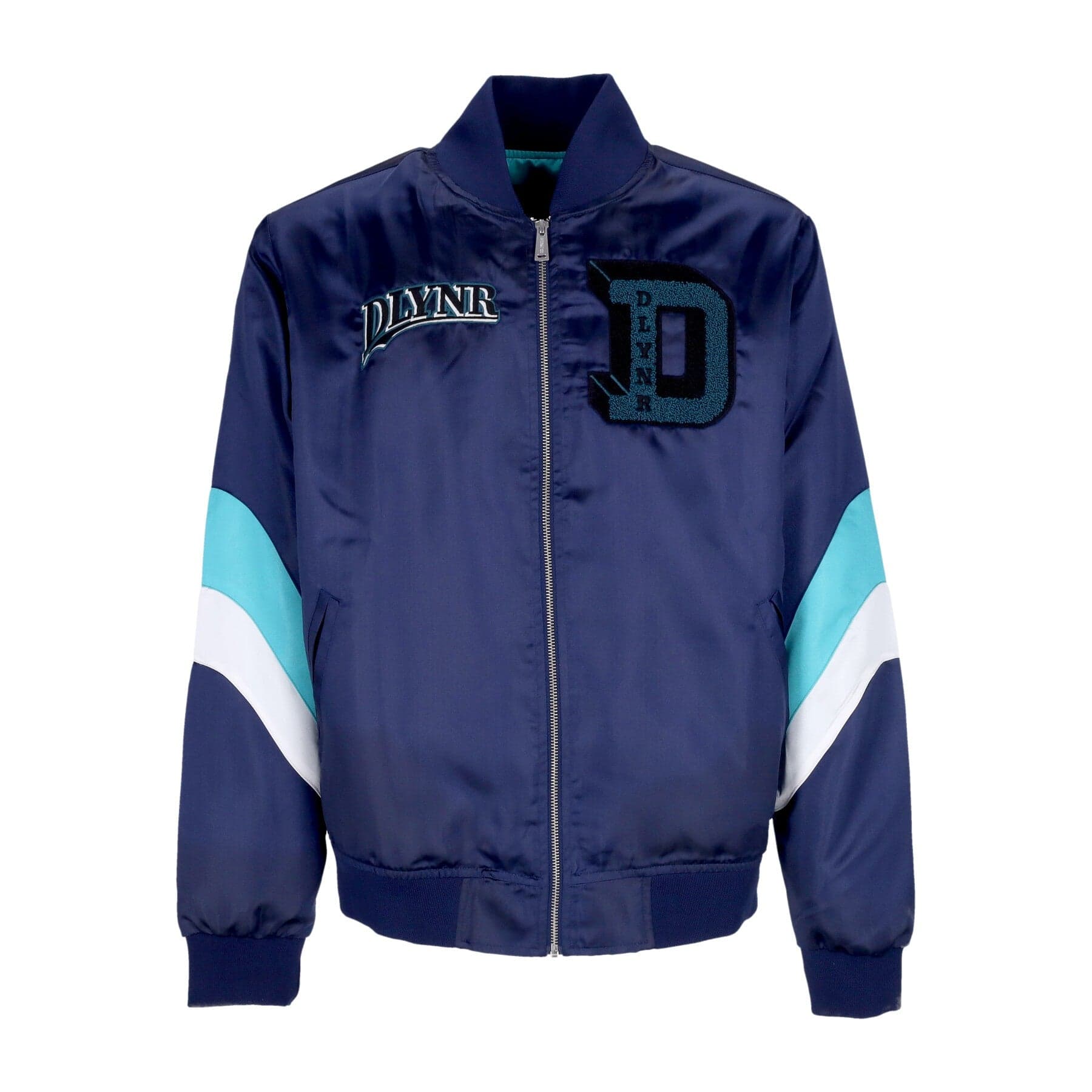 DOLLY NOIRE Giubbotto Bomber Uomo Billy Goat Satin Jacket Navy - 3