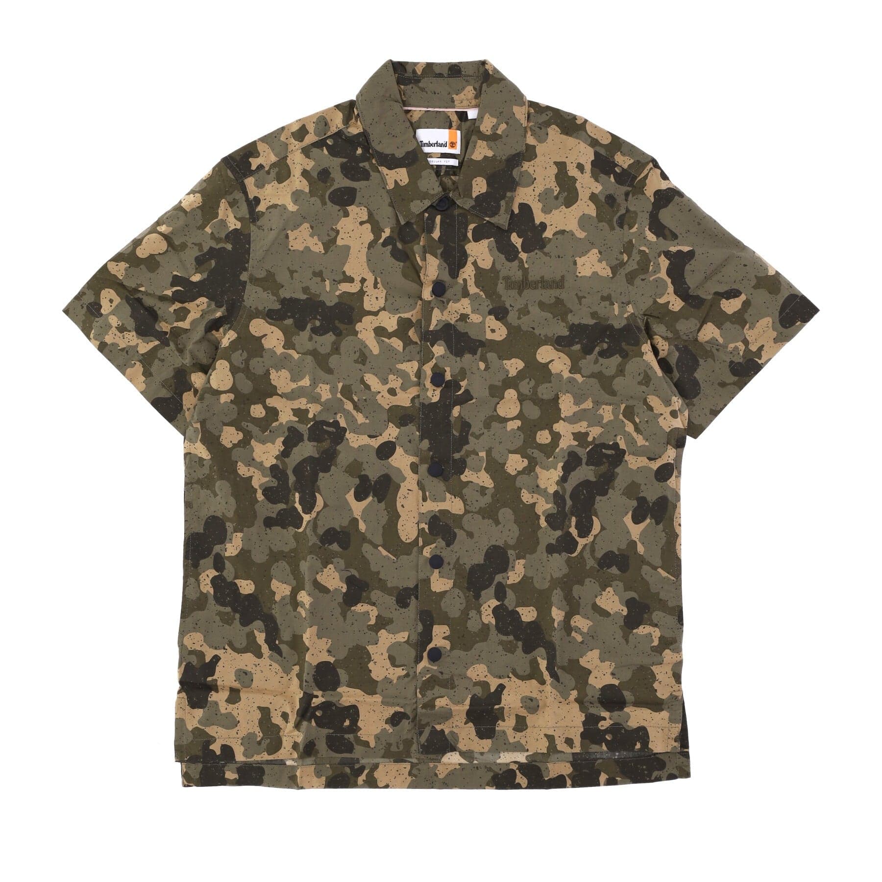TIMBERLAND Camicia Manica Corta Uomo Oh Ss All Over Print Shirt Cassel Earth Tree Camo Coral/emeral/pale Aqua - 3