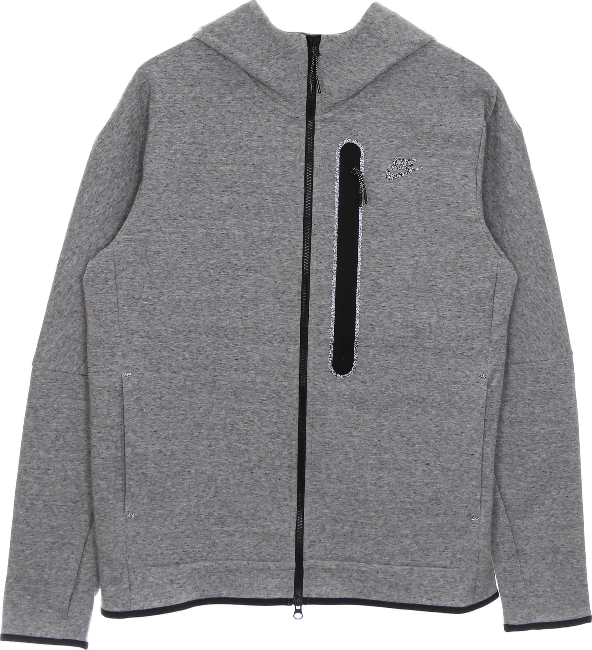 Nike Felpa Leggera Cappuccio Zip Uomo Tech Fleece Full Zip Hoodie Revival Black/htr – giacca