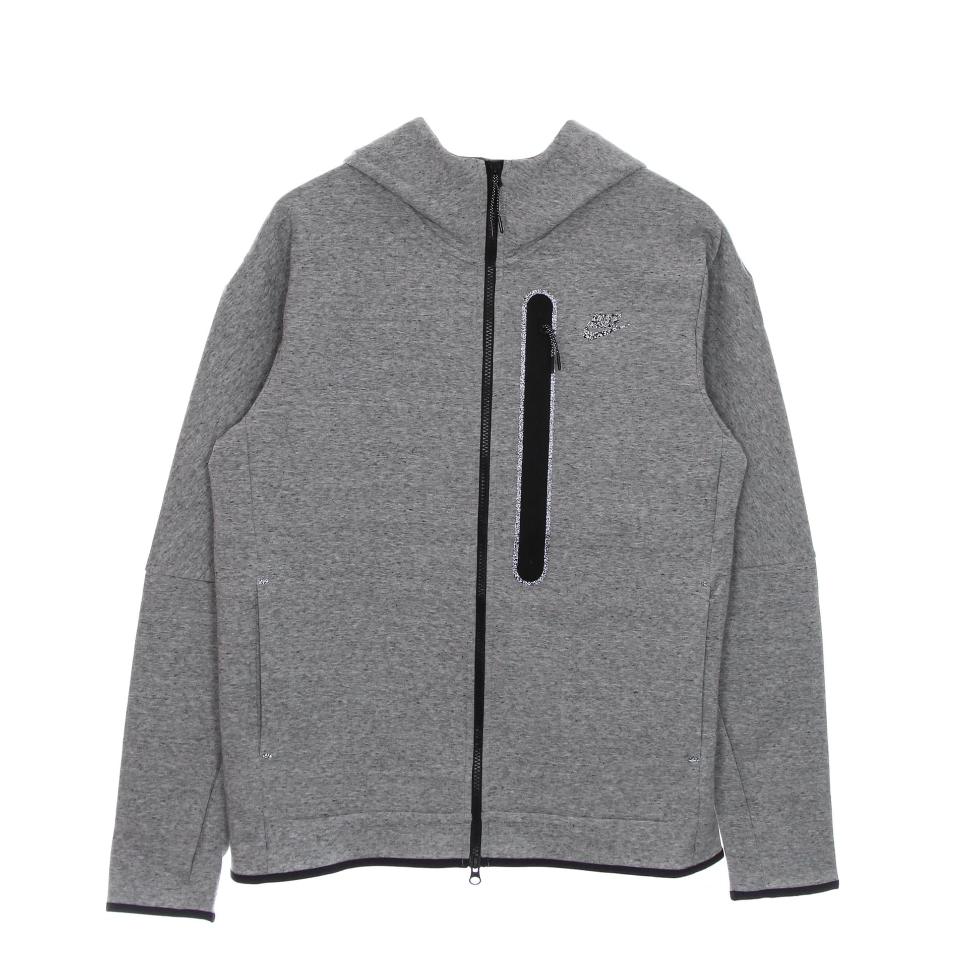 Nike Felpa Leggera Cappuccio Zip Uomo Tech Fleece Full Zip Hoodie Revival Black/htr - 3