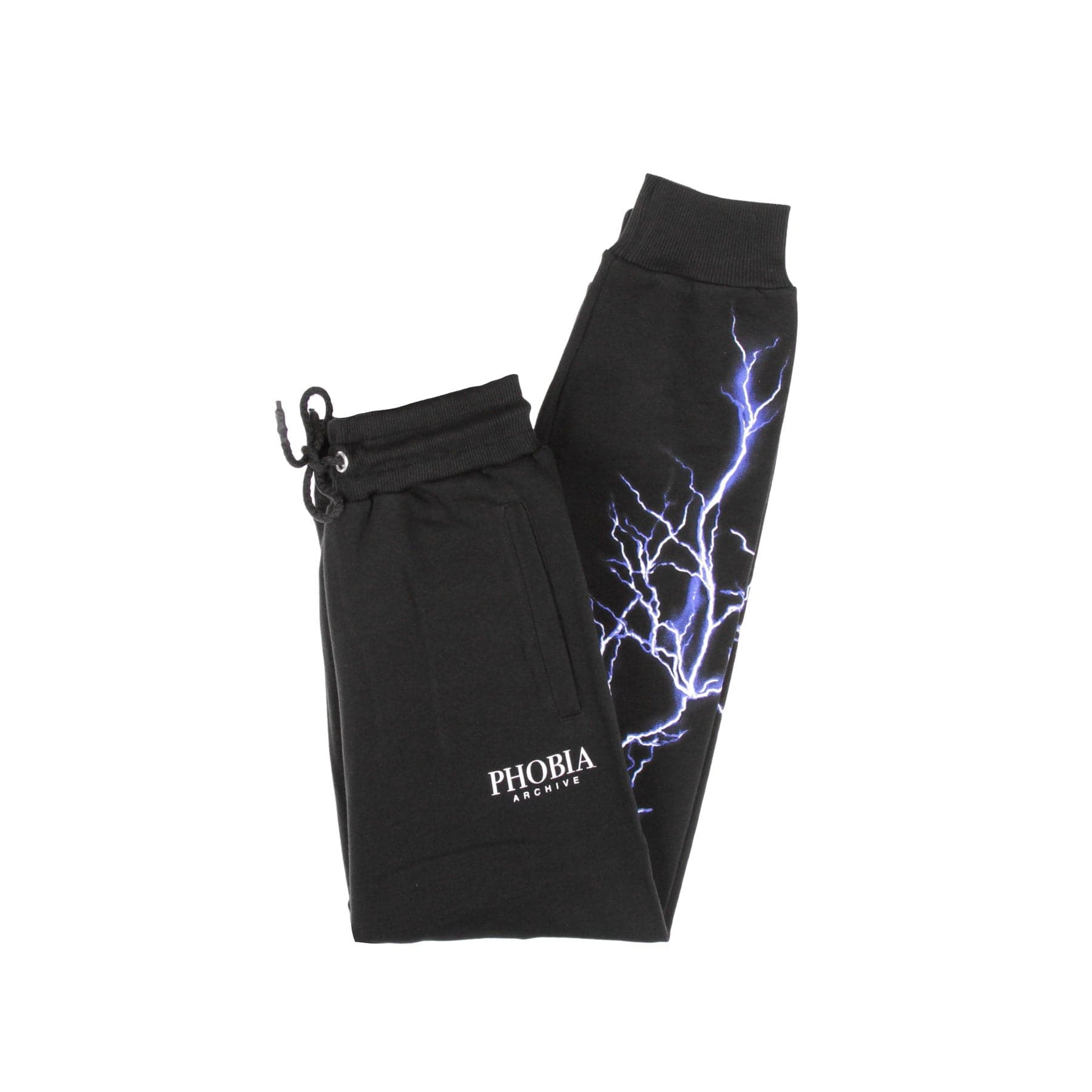 PHOBIA Pantalone Tuta Leggero Uomo Blue Lightning Pants Black/blue - 6