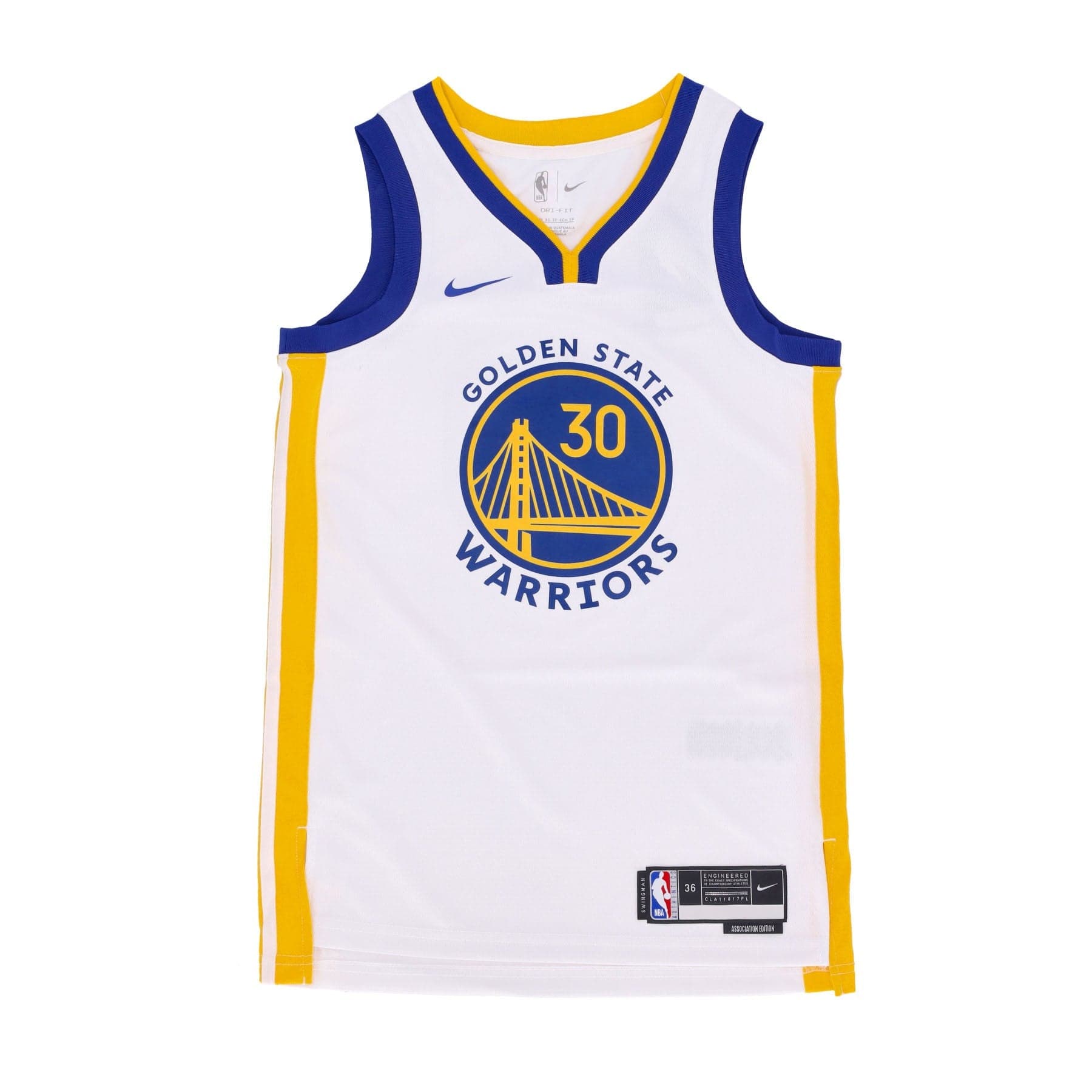 NIKE NBA Canotta Basket Uomo Nba Association Edition 22 Dri-fit Swingman Jersey No 30 Stephen Curry Golwar White - 4