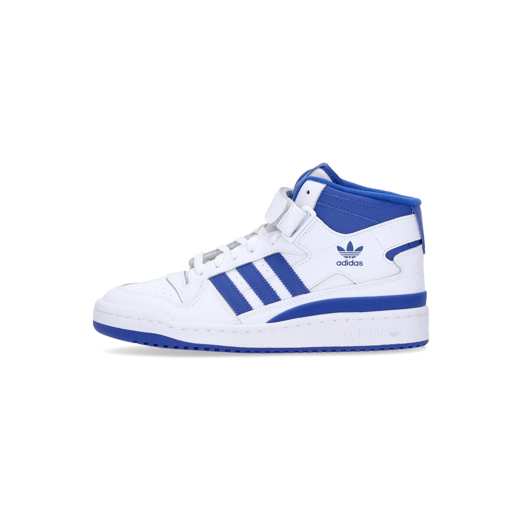 Adidas Scarpa Basket Uomo Forum Mid Cloud White/royal Blue/cloud White - 10