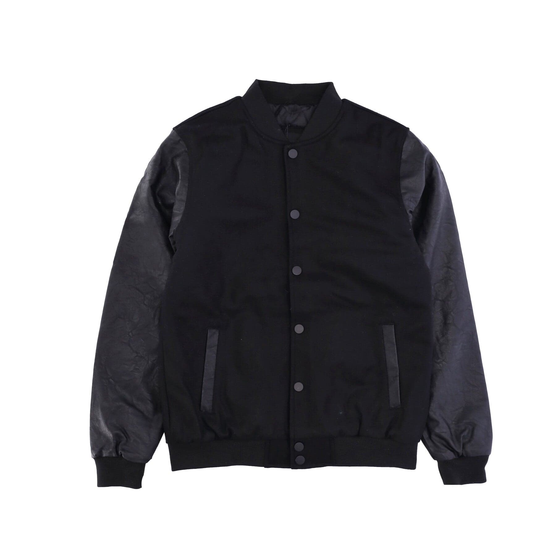 URBAN CLASSICS Giubbotto College Uomo Oldschool College Jacket Black/black - 4
