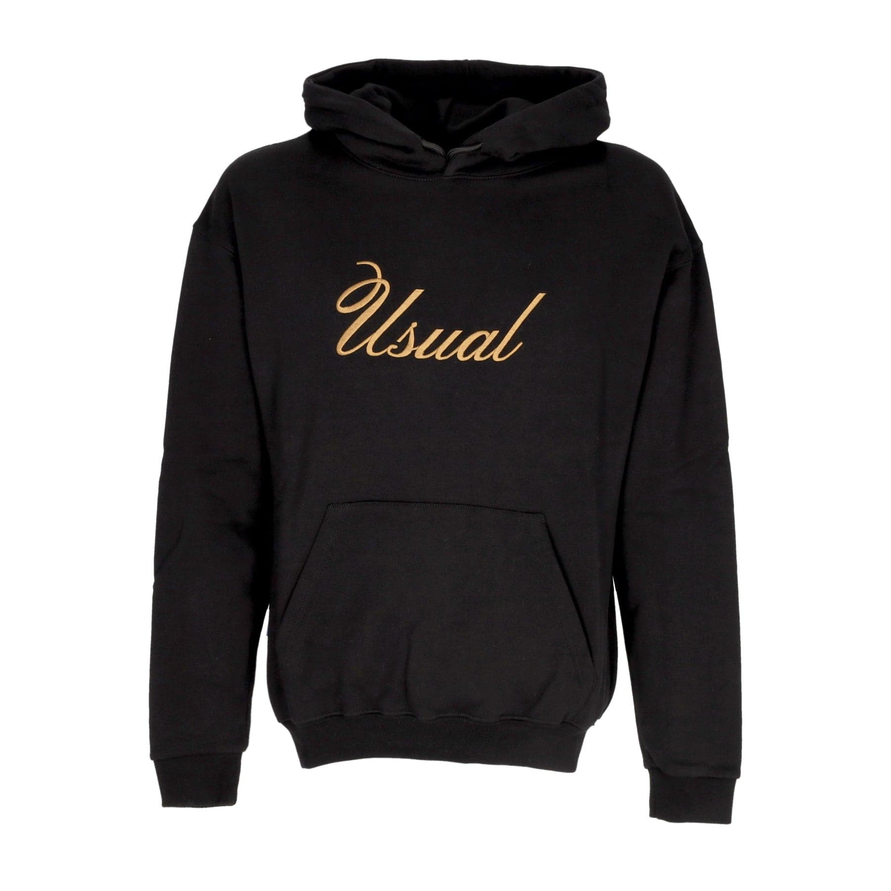 USUAL Felpa Cappuccio Uomo Signature Hoodie Black - 4