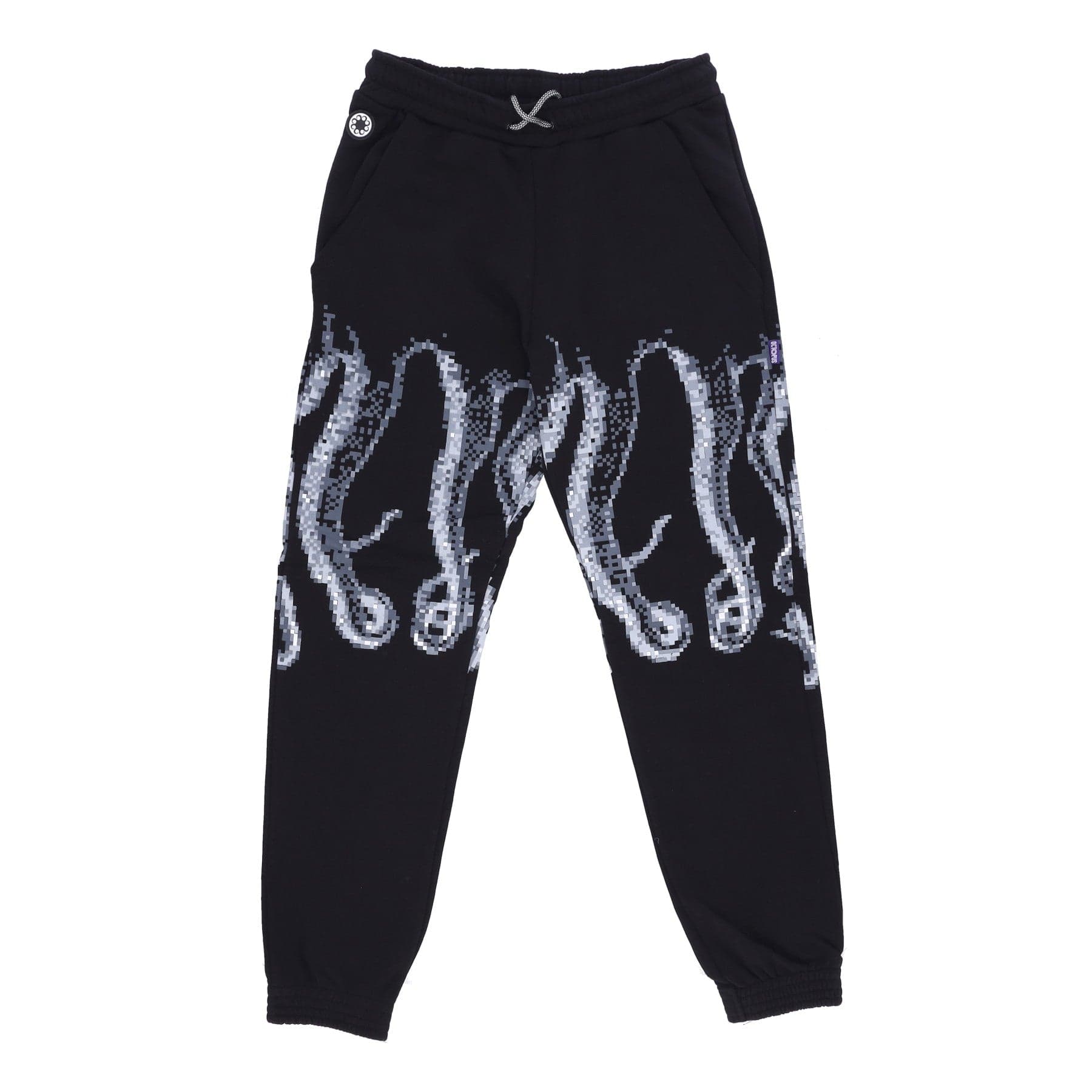 OCTOPUS Pantalone Tuta Felpato Uomo Censored Outline Sweatpant Black - 4