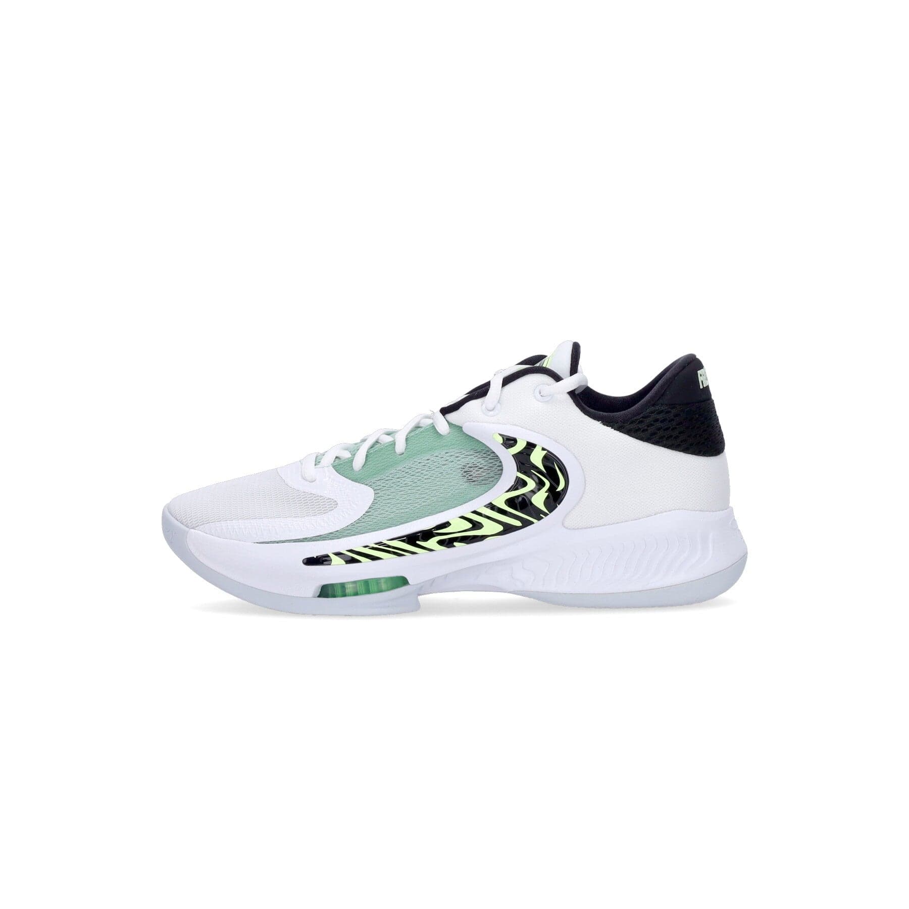 NIKE NBA Scarpa Basket Uomo Zoom Freak 4 "greek Coastline" White/white/black/barely Volt - 10