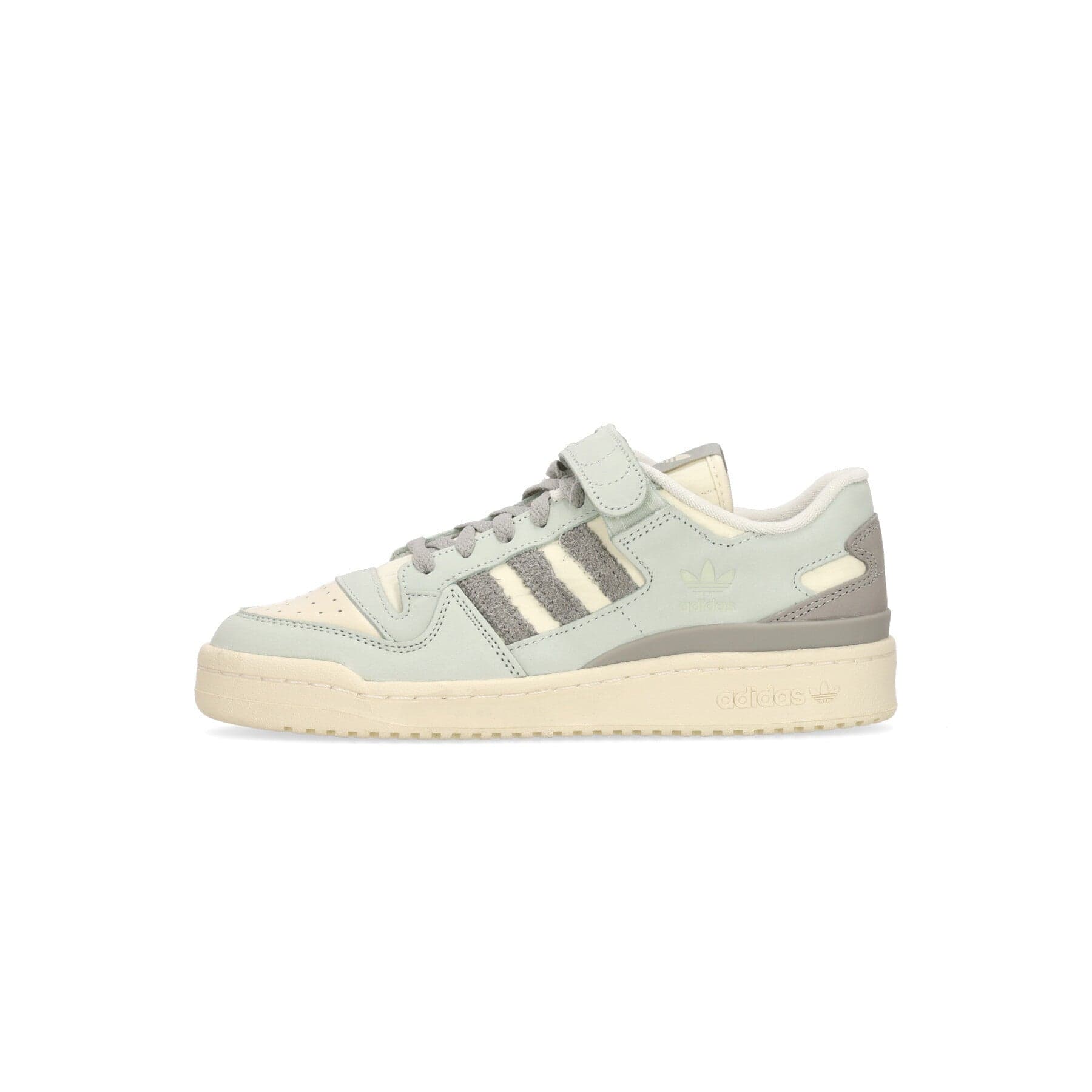 Adidas Scarpa Bassa Uomo Forum 84 Low Linen Green/metal Grey/cream White - 7