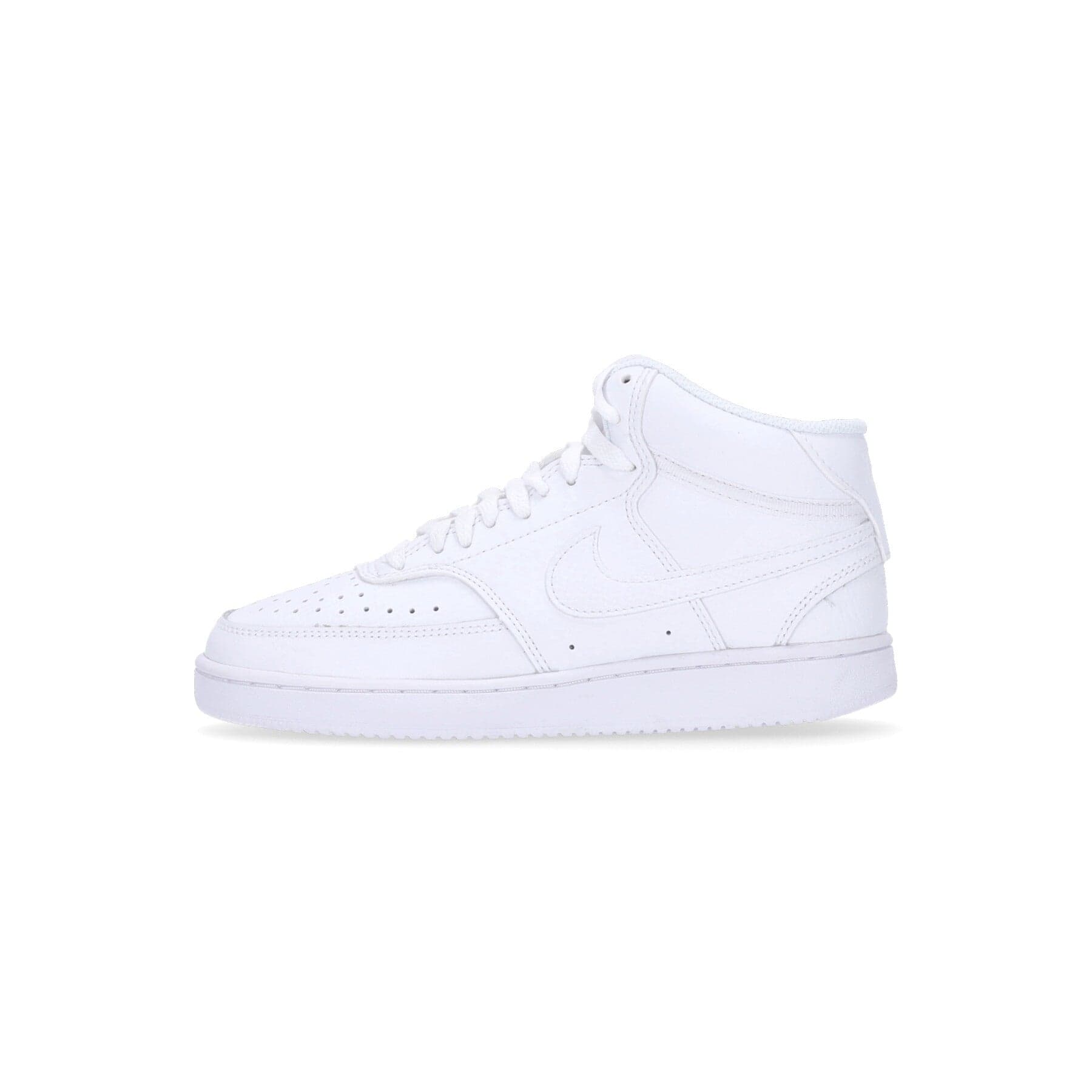 Nike Scarpa Alta Donna Wmns Court Vision Mid White/white/white - 9