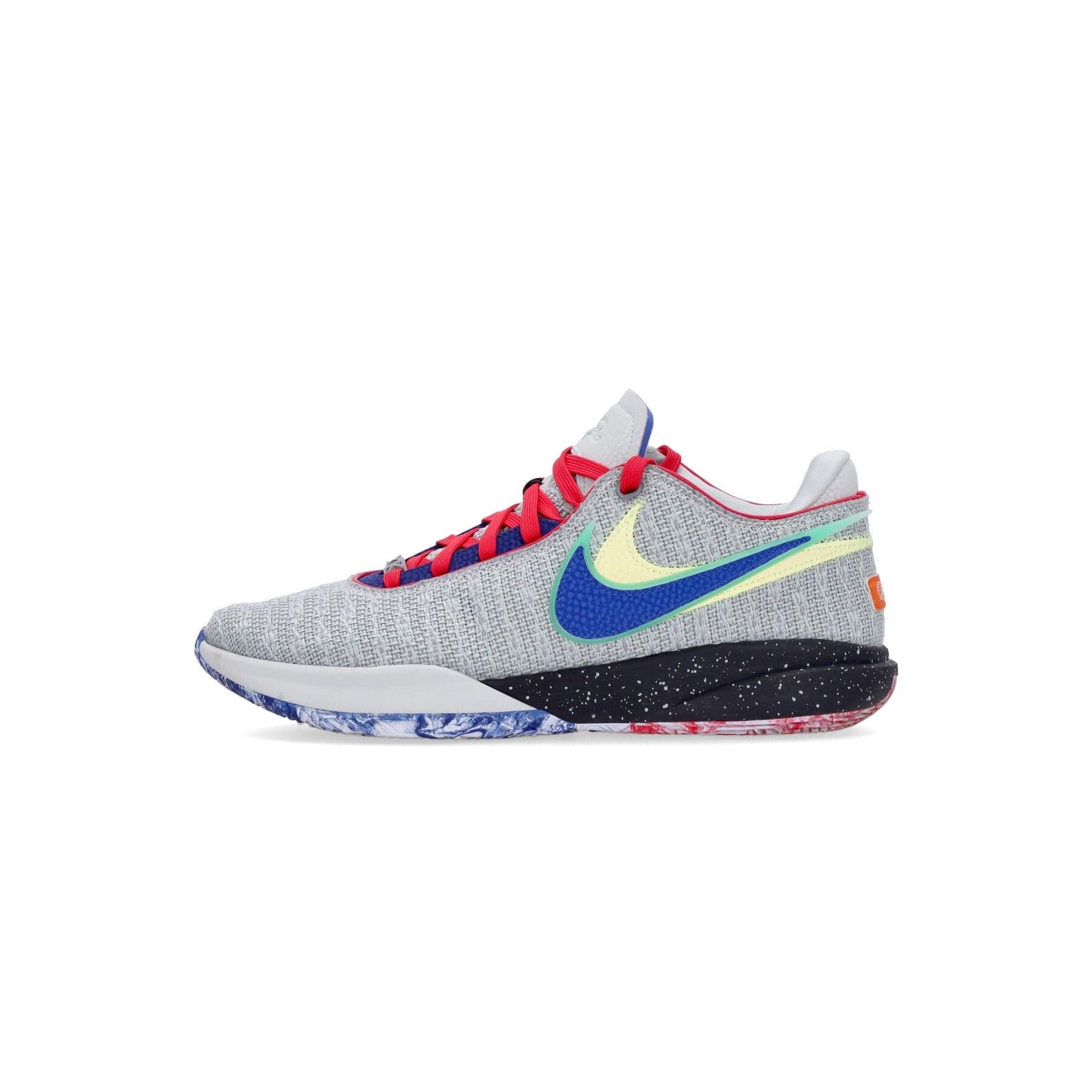 NIKE NBA Scarpa Basket Uomo Lebron Xx Light Silver/hyper Royal/lemon Chiffon - 8