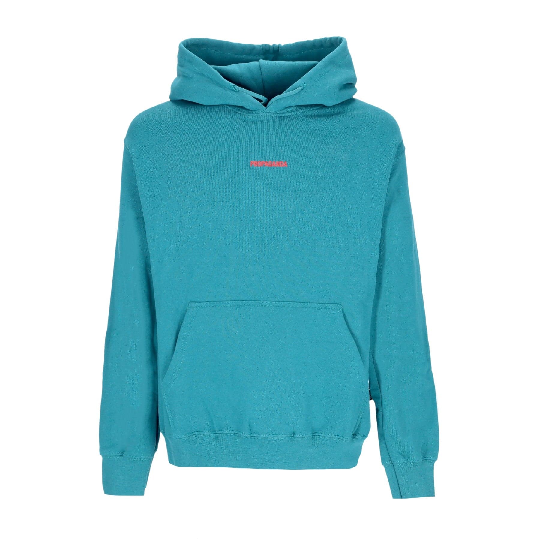 PROPAGANDA Felpa Cappuccio Uomo Ribs Skin Hoodie Petrol - 3