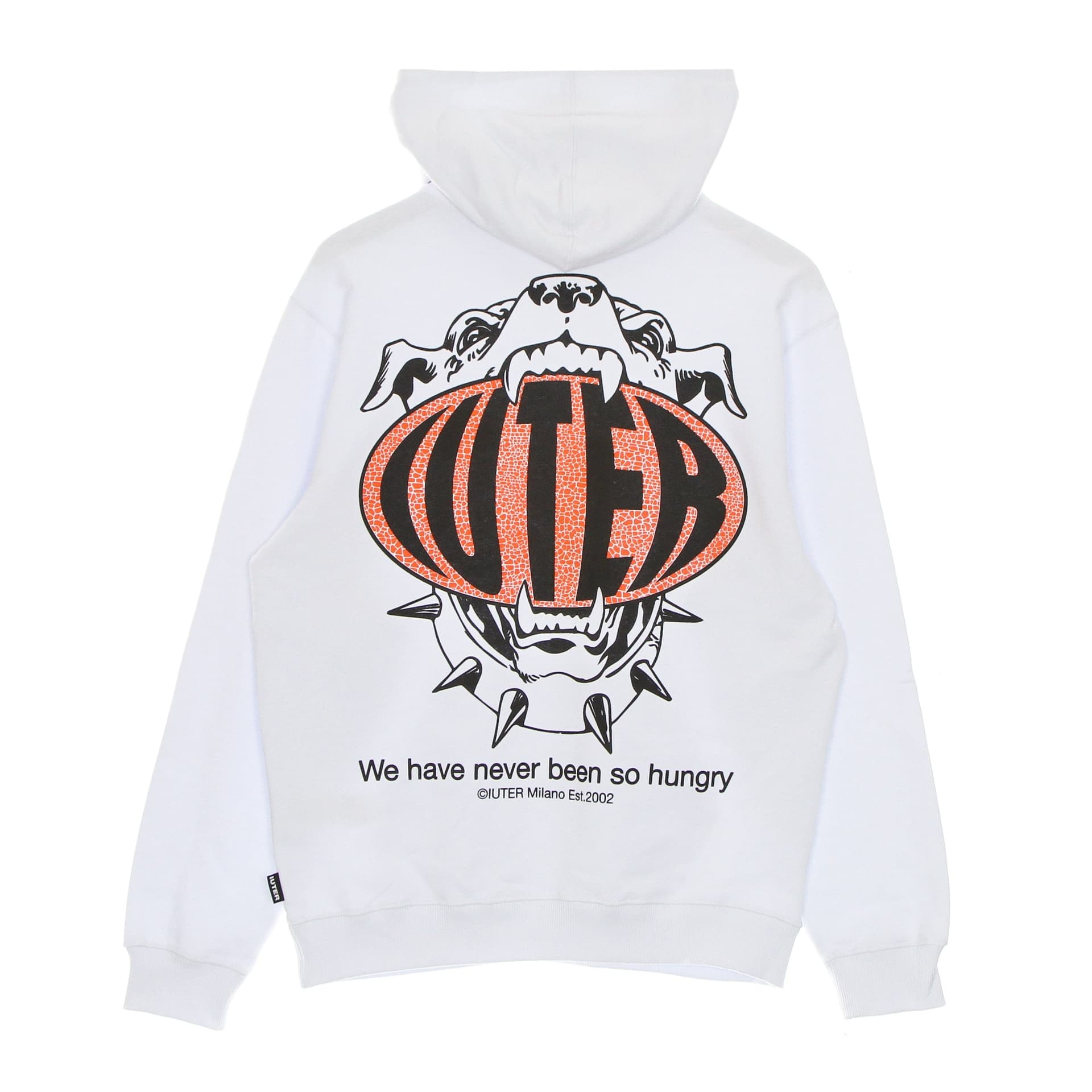 IUTER Felpa Leggera Cappuccio Uomo Hungry Hoodie White - 6