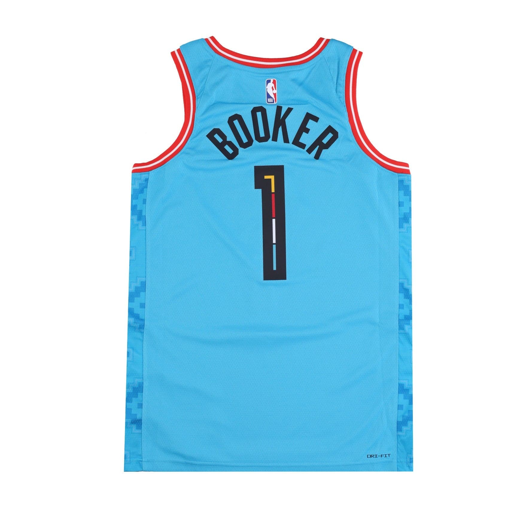 NIKE NBA Canotta Basket Uomo Nba City Edition 22 Dri-fit Swingman Jersey No 1 Devin Booker Phosun Dk Turquoise - 2